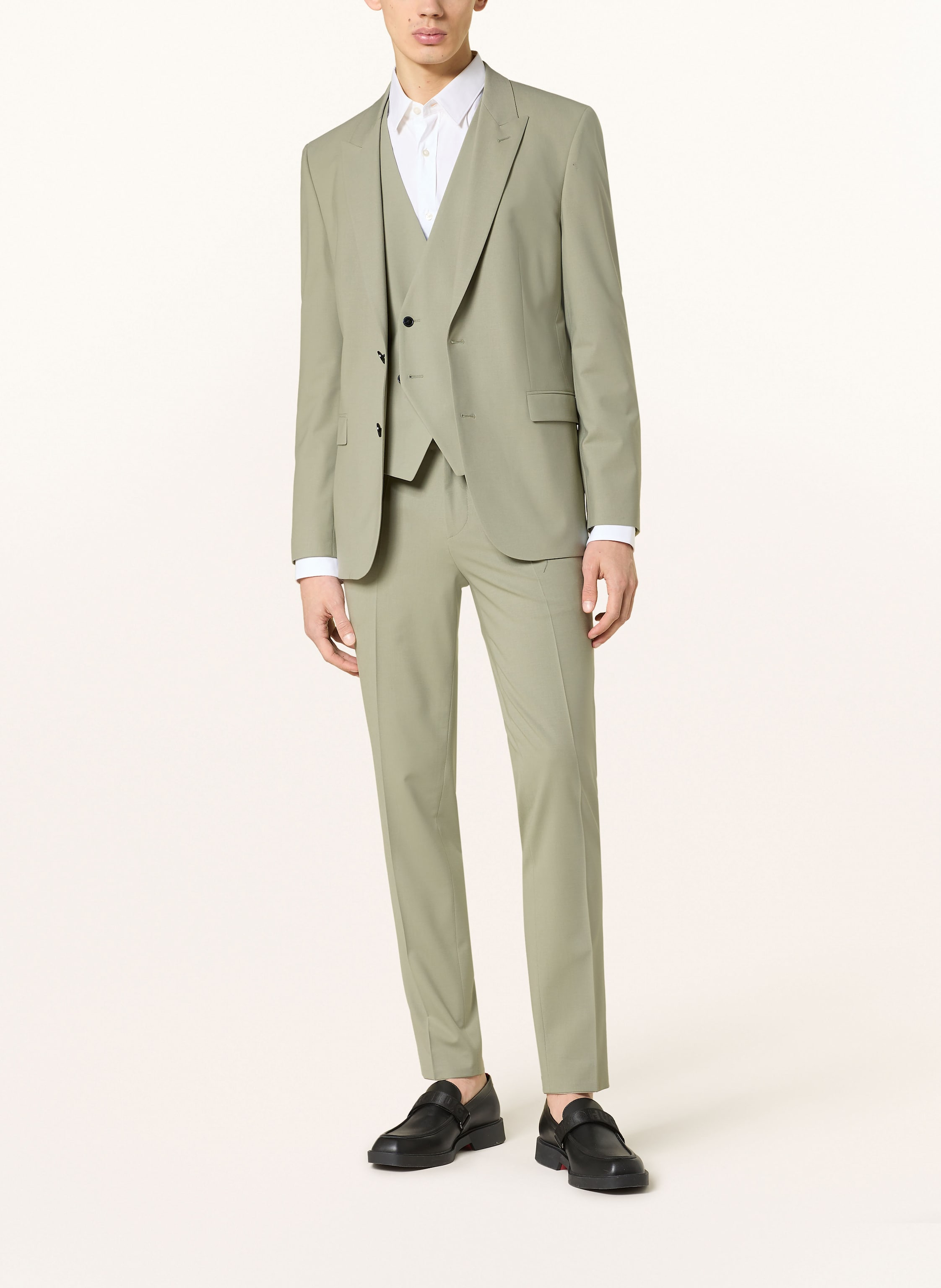 Thumbnail - Hugo Anzugweste Vin Slim Fit gruen