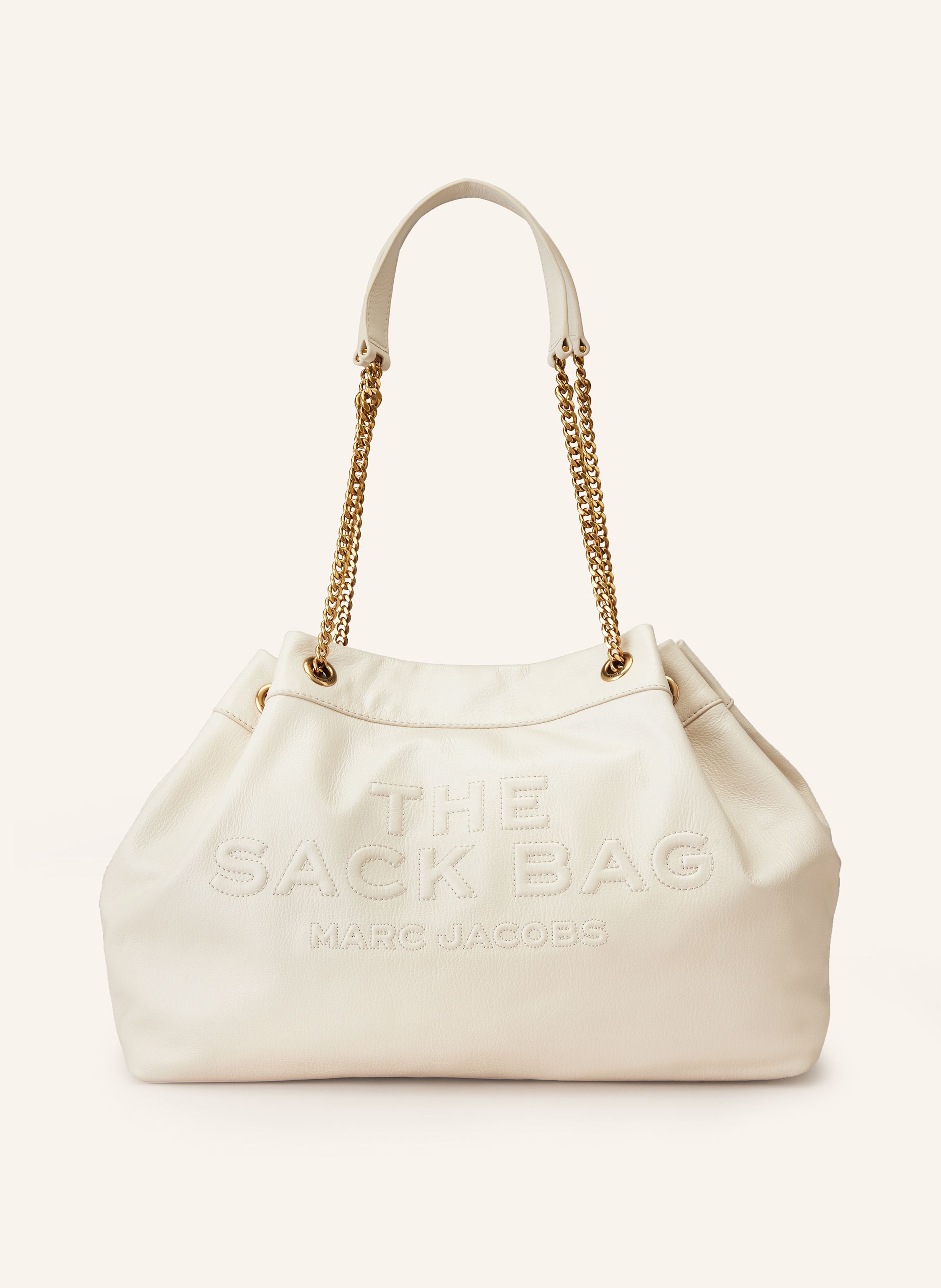 MARC JACOBS Shopper THE CHAIN SACK BAG in white