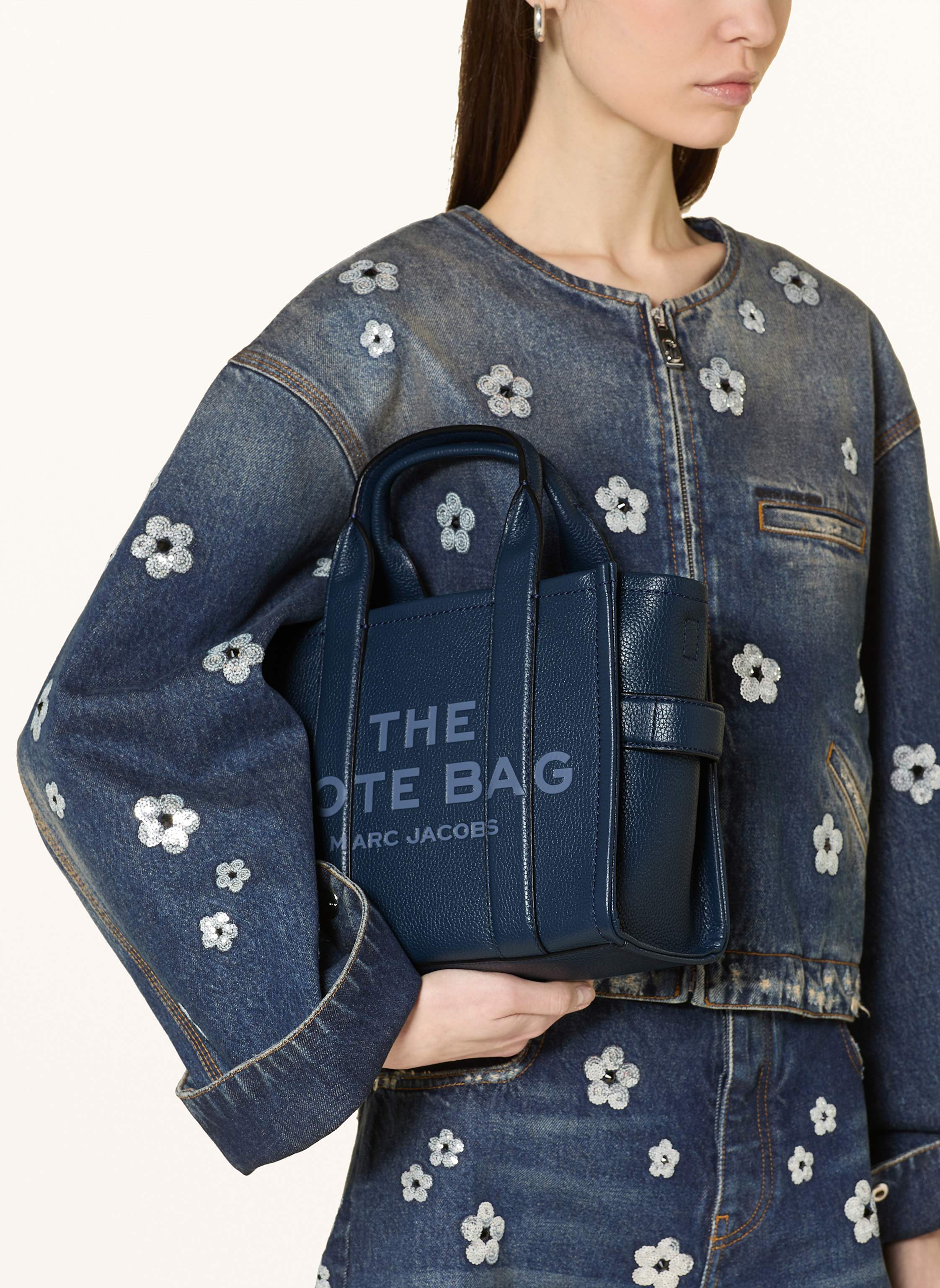 Thumbnail - Marc Jacobs Handtasche The Small Tote Bag blau