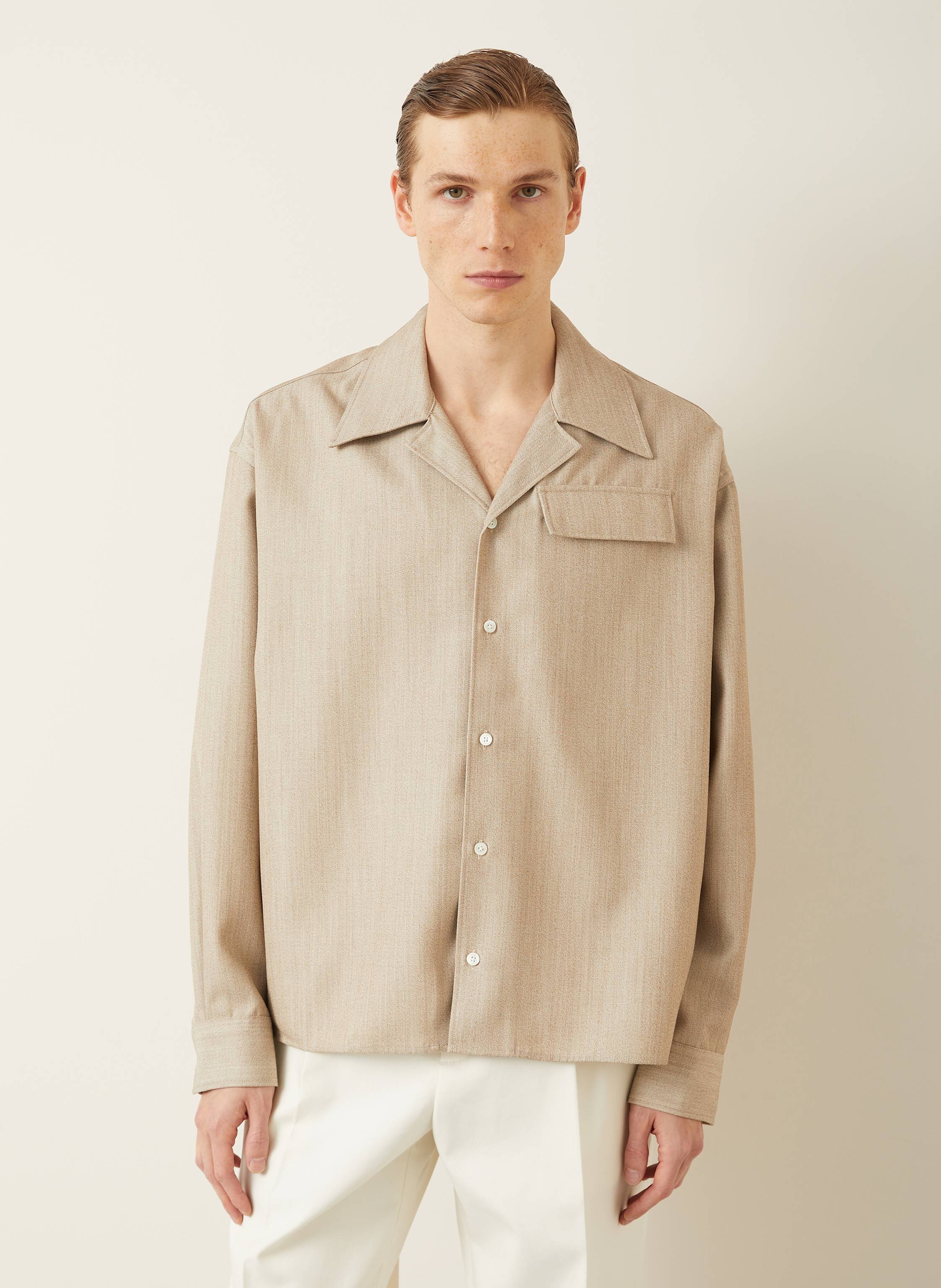 Thumbnail - Ami Paris Overshirt beige