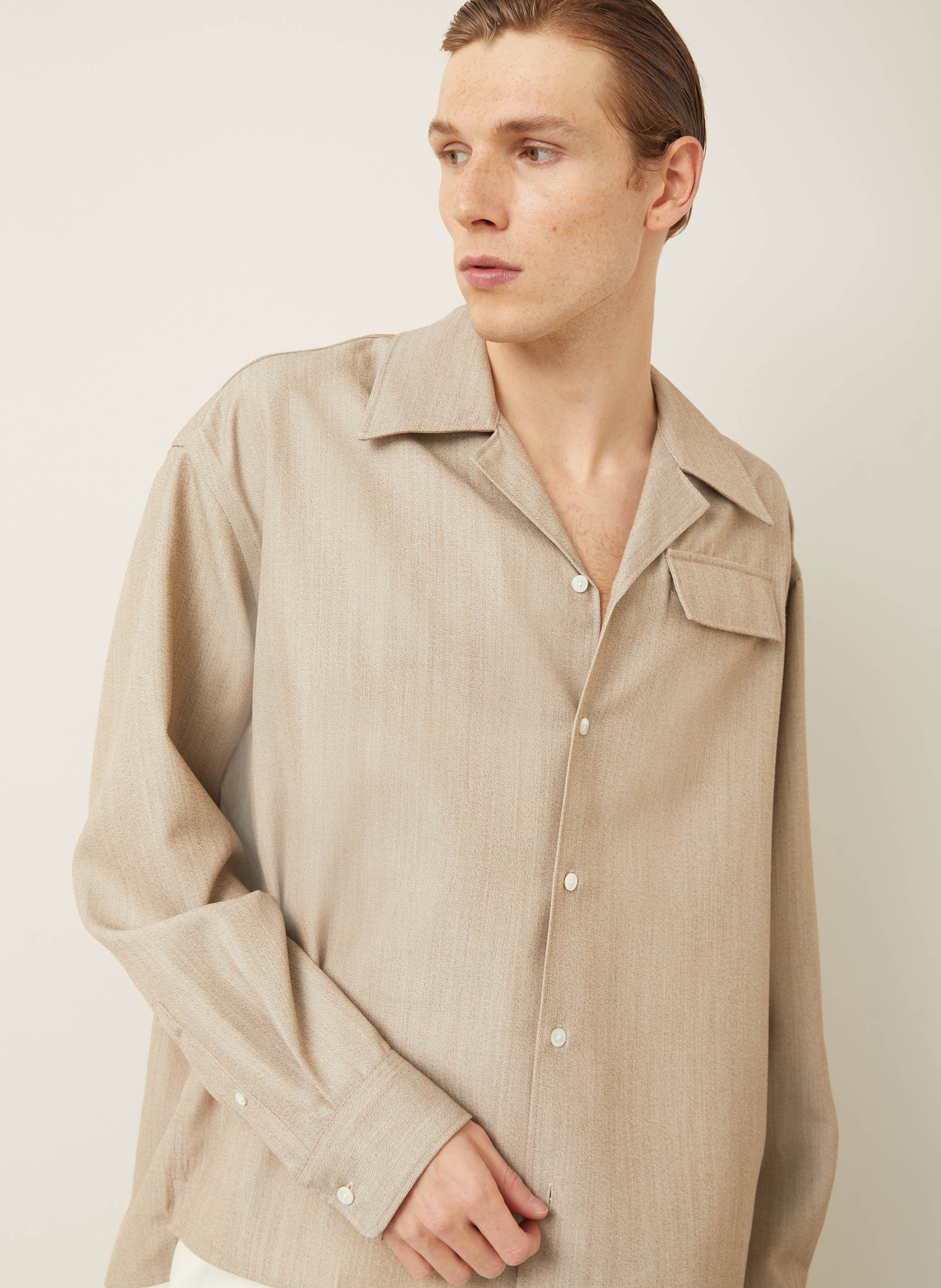 Thumbnail - Ami Paris Overshirt beige
