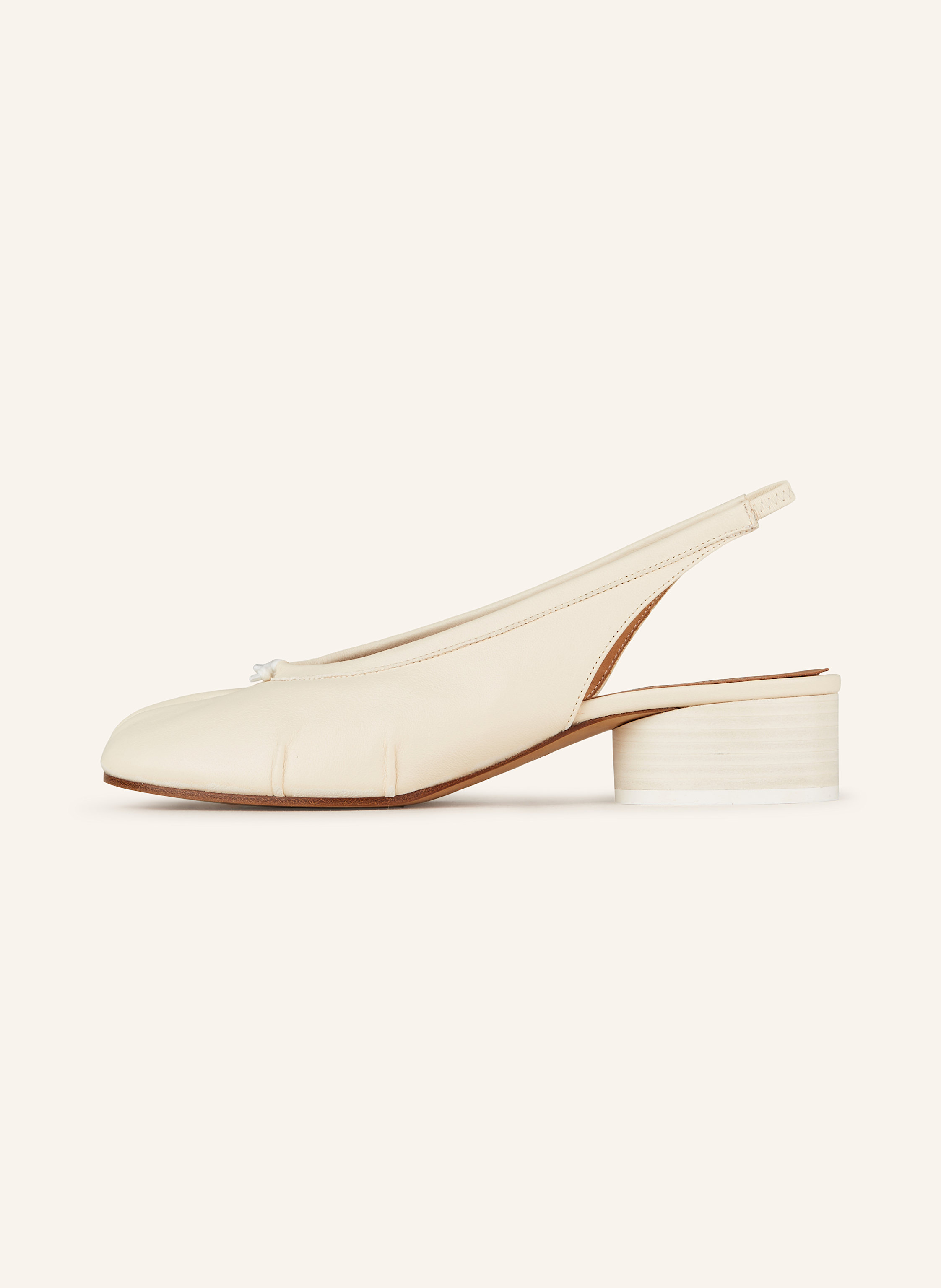 Thumbnail - Maison Margiela Slingballerinas Tabi beige