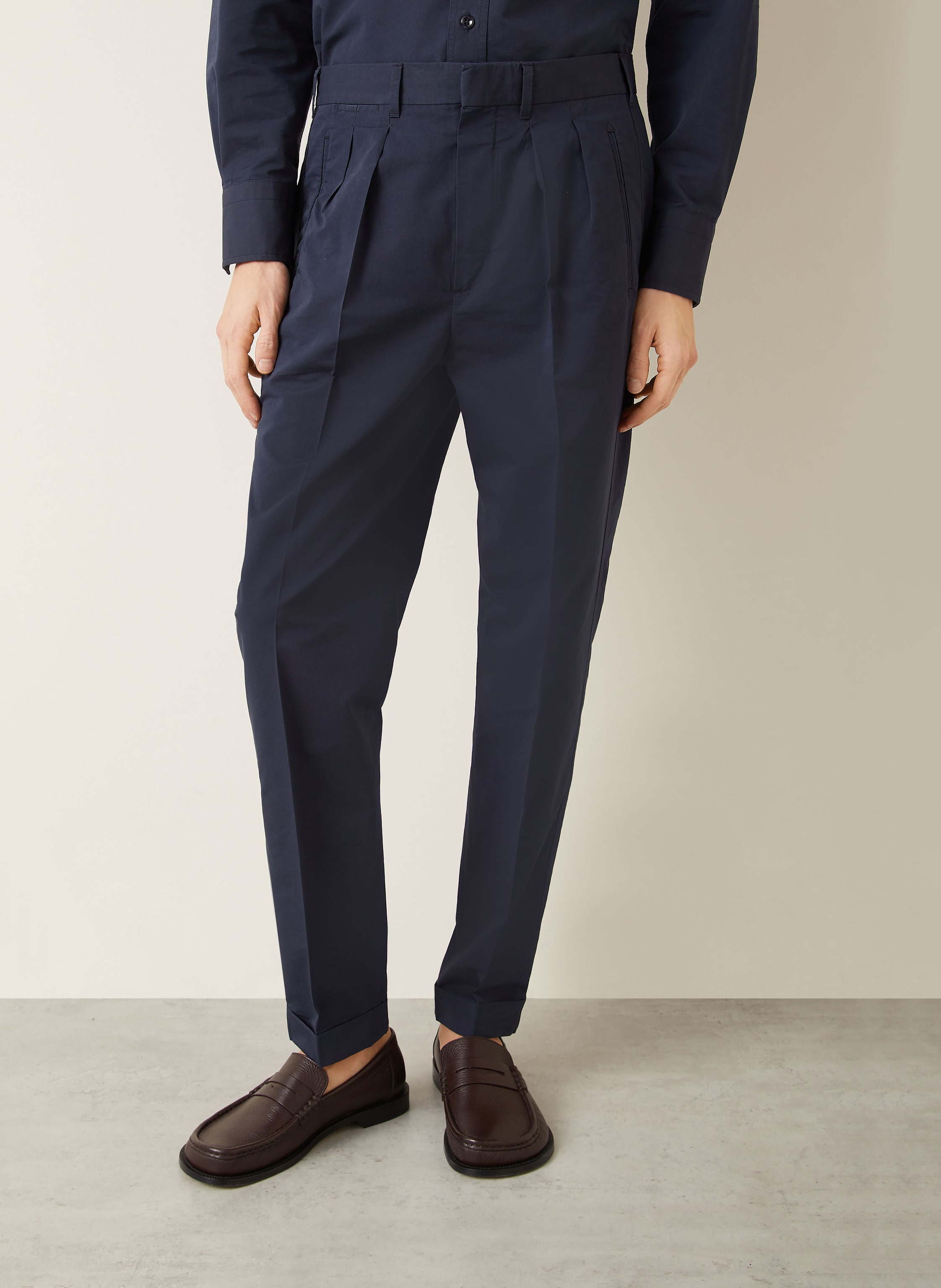 Thumbnail - Tom Ford Hose Slim Fit Mit Seide blau