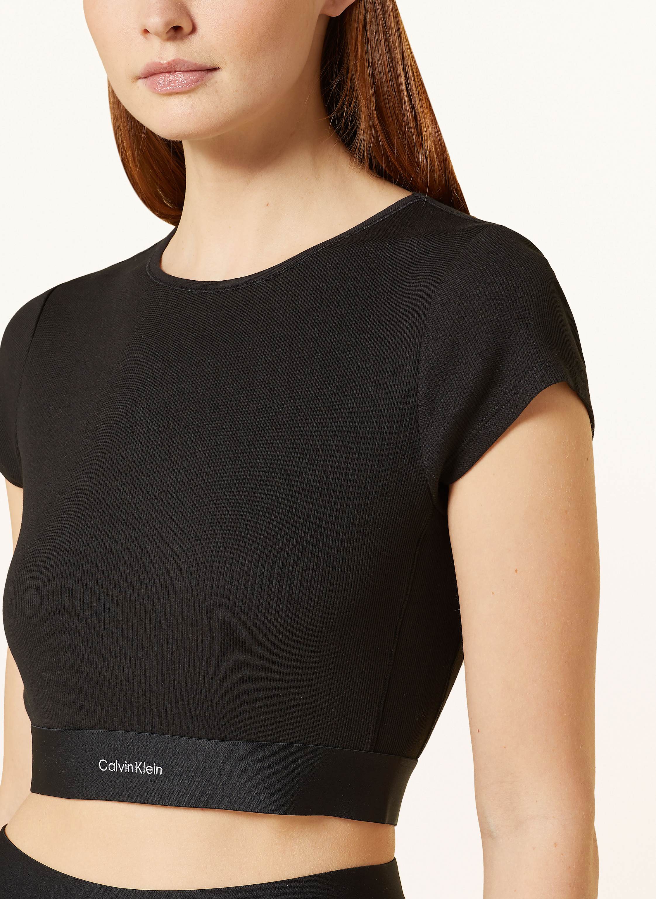 Thumbnail - Calvin Klein Lounge-Shirt Cotton Strtech Rib schwarz
