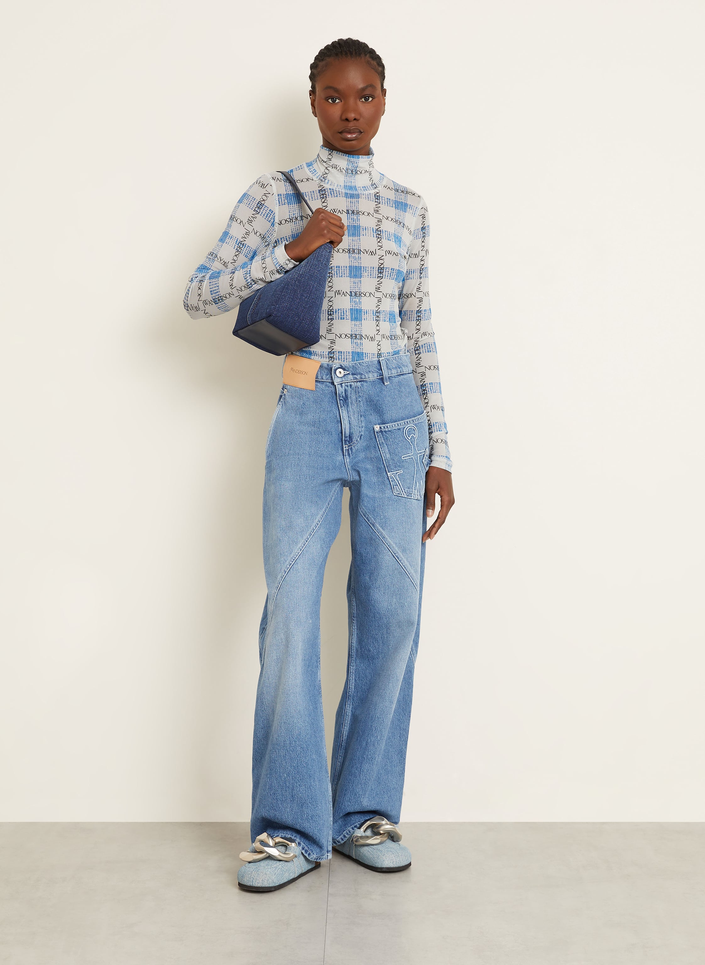 Thumbnail - Jw Anderson Schultertasche The Jwa Corner Small blau