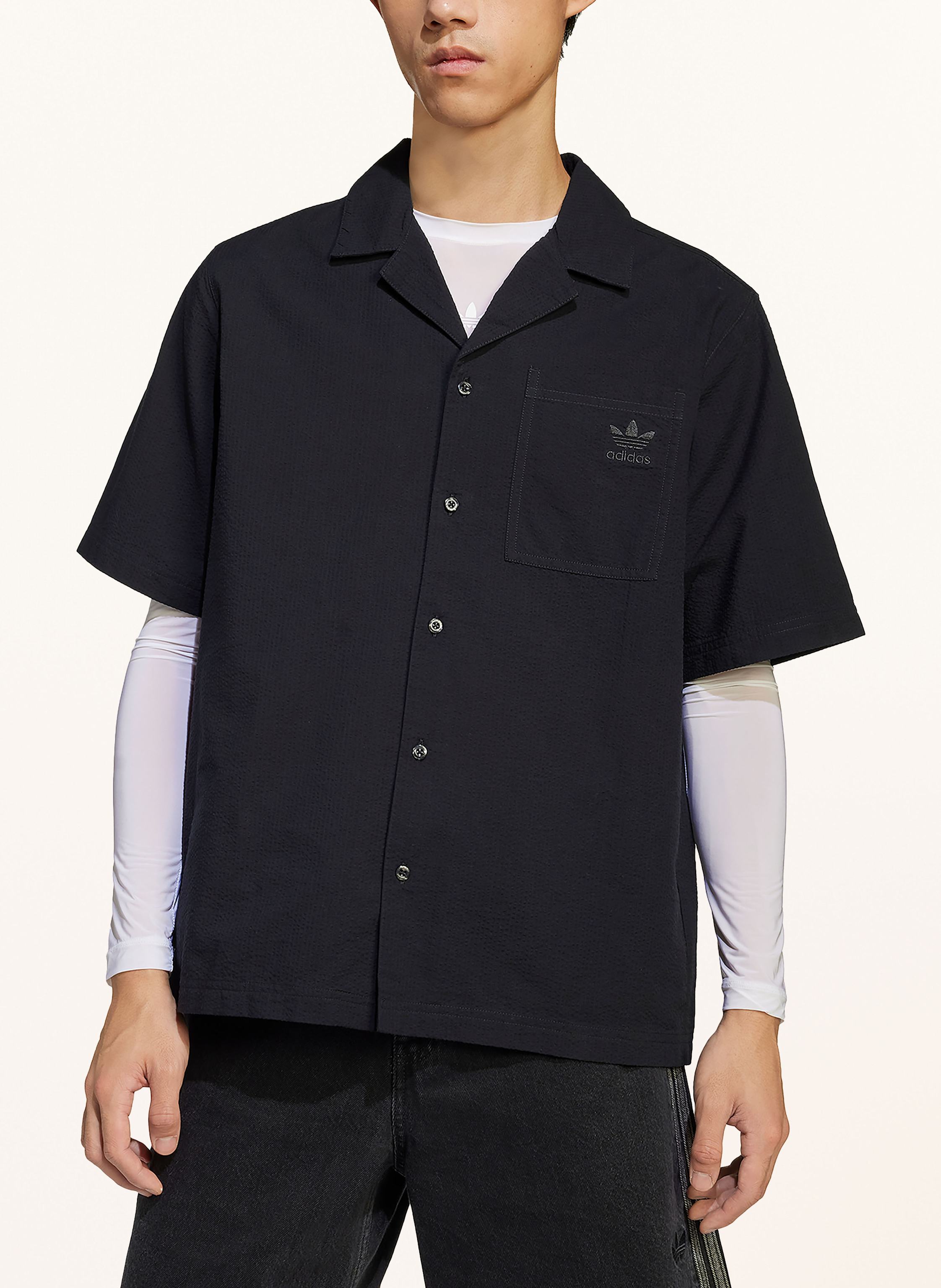 Thumbnail - Adidas Originals Resorthemd Essentials Loose Fit schwarz