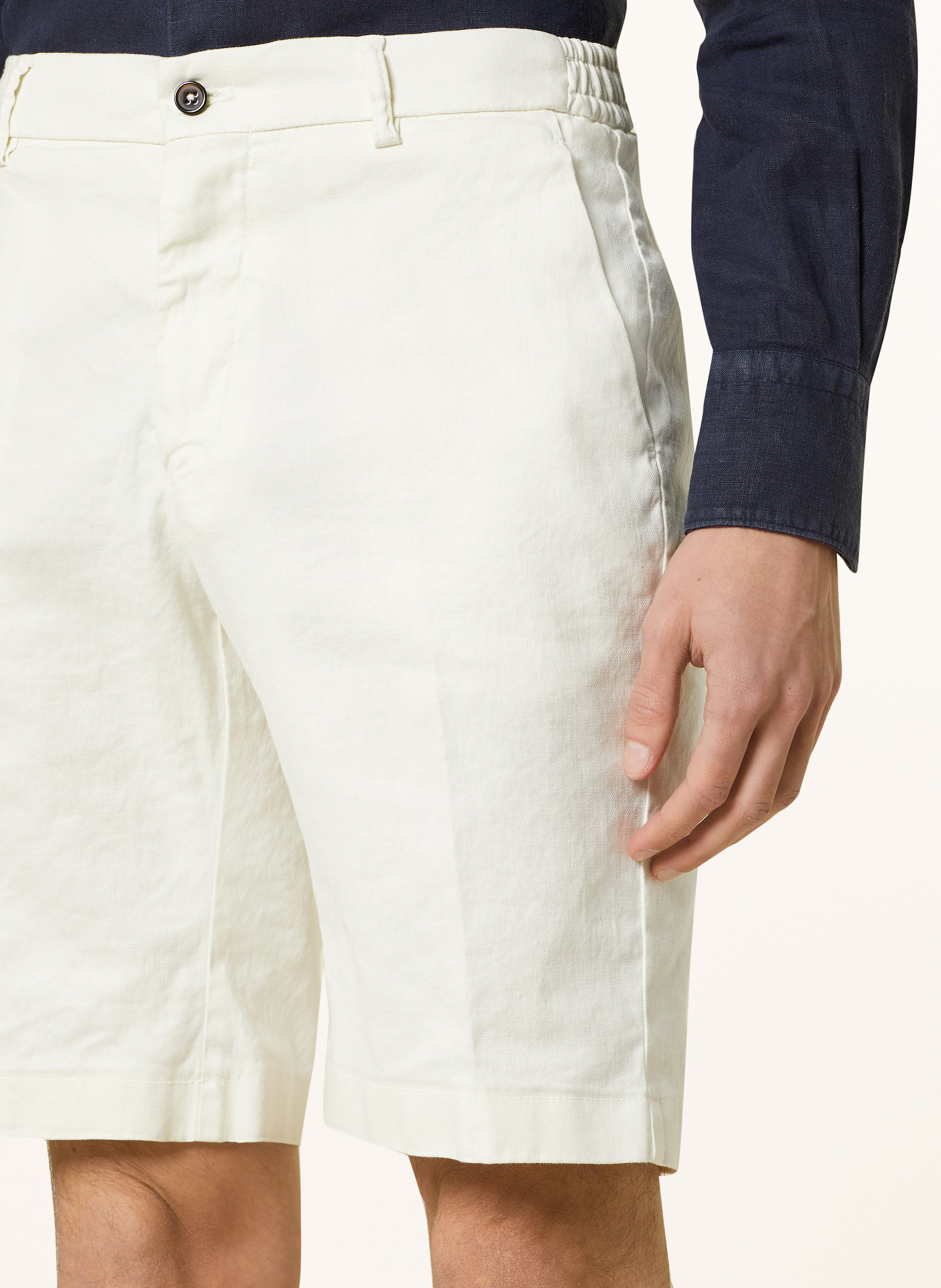 Thumbnail - Berwich Shorts Mit Leinen weiss