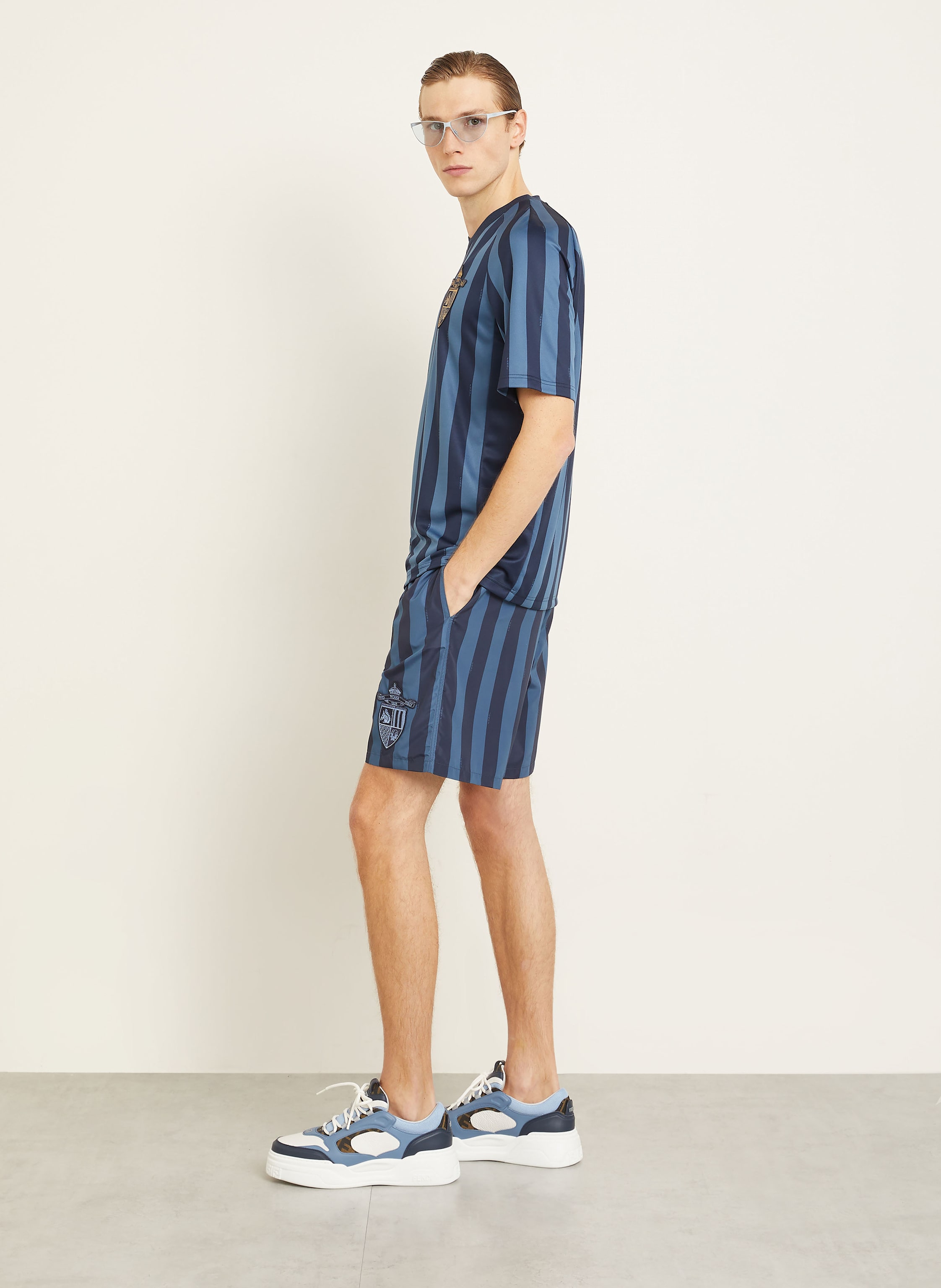 Thumbnail - Fendi Badeshorts blau