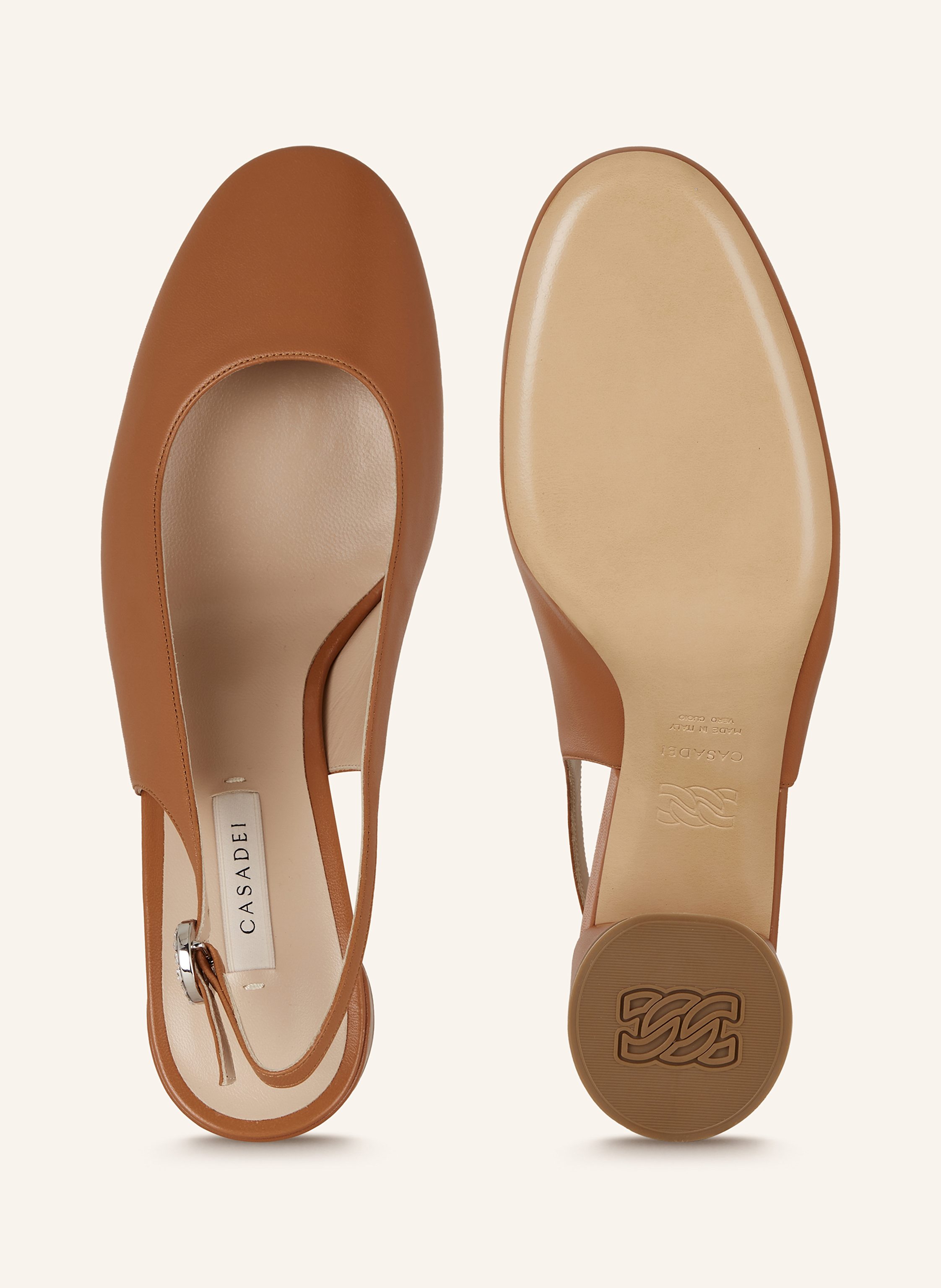 Thumbnail - Casadei Slingpumps Cleo braun
