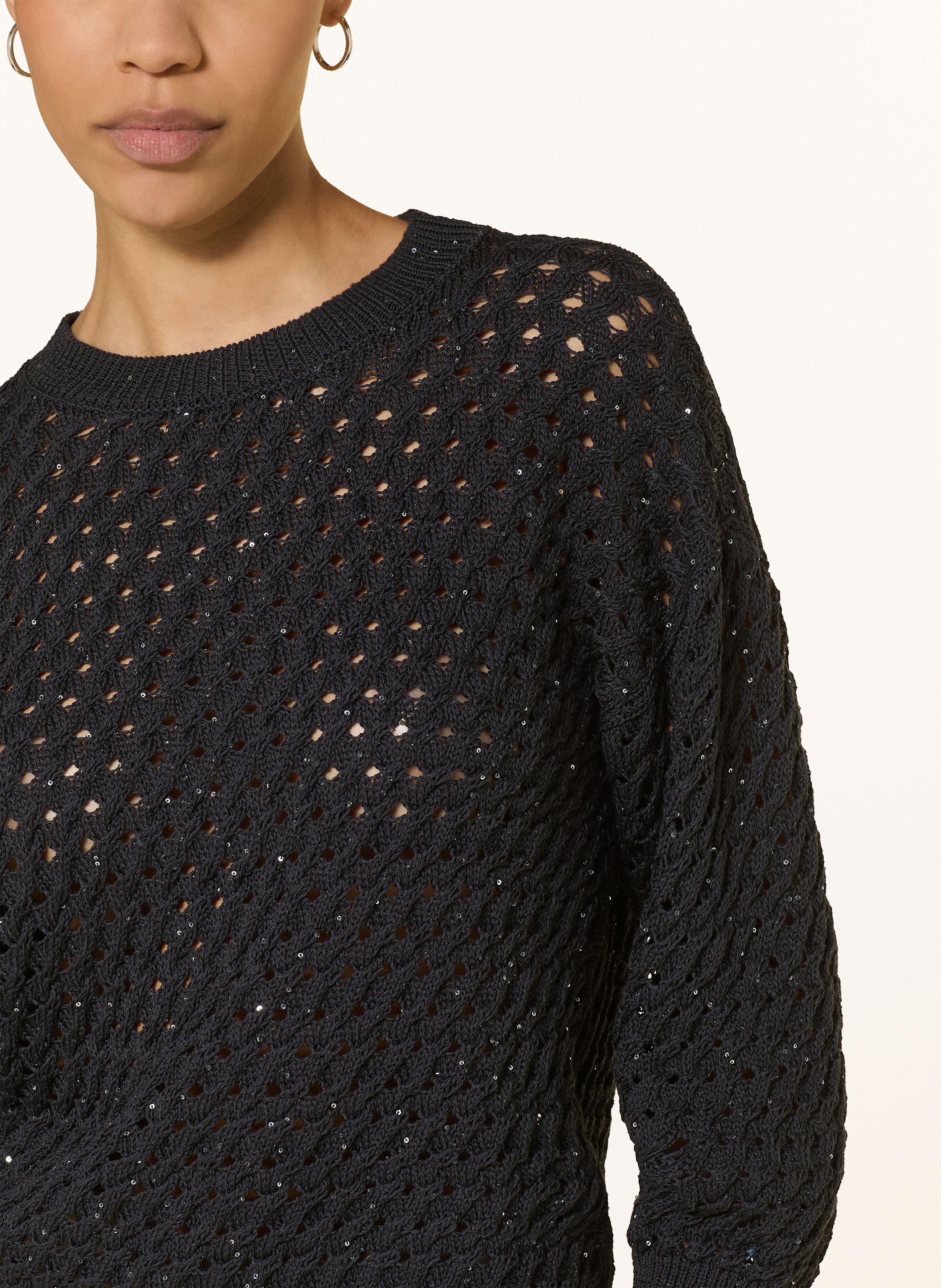 Thumbnail - Peserico Pullover Mit Schmucksteinen blau