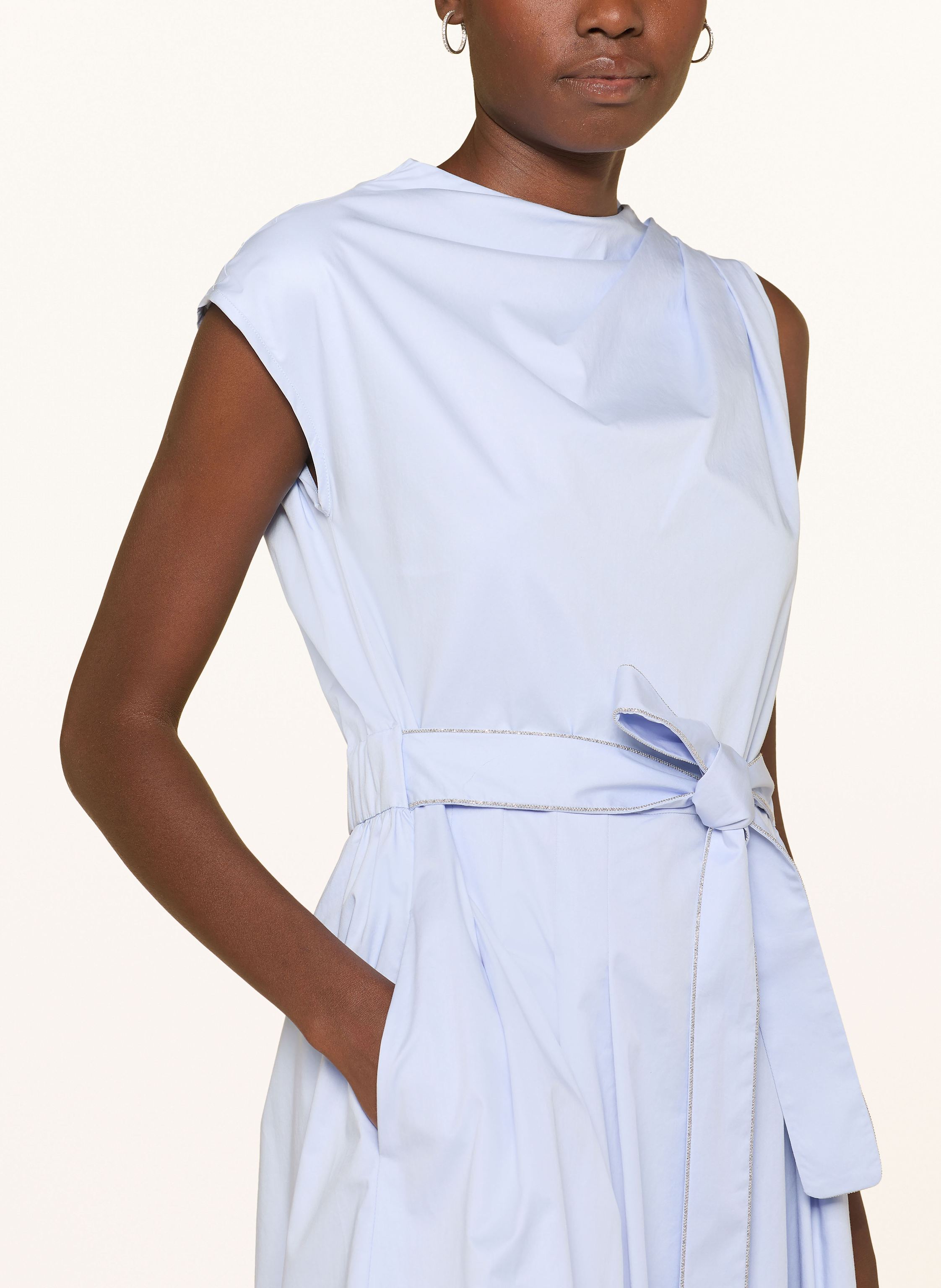 Thumbnail - Peserico Kleid Mit Schmuckperlen blau