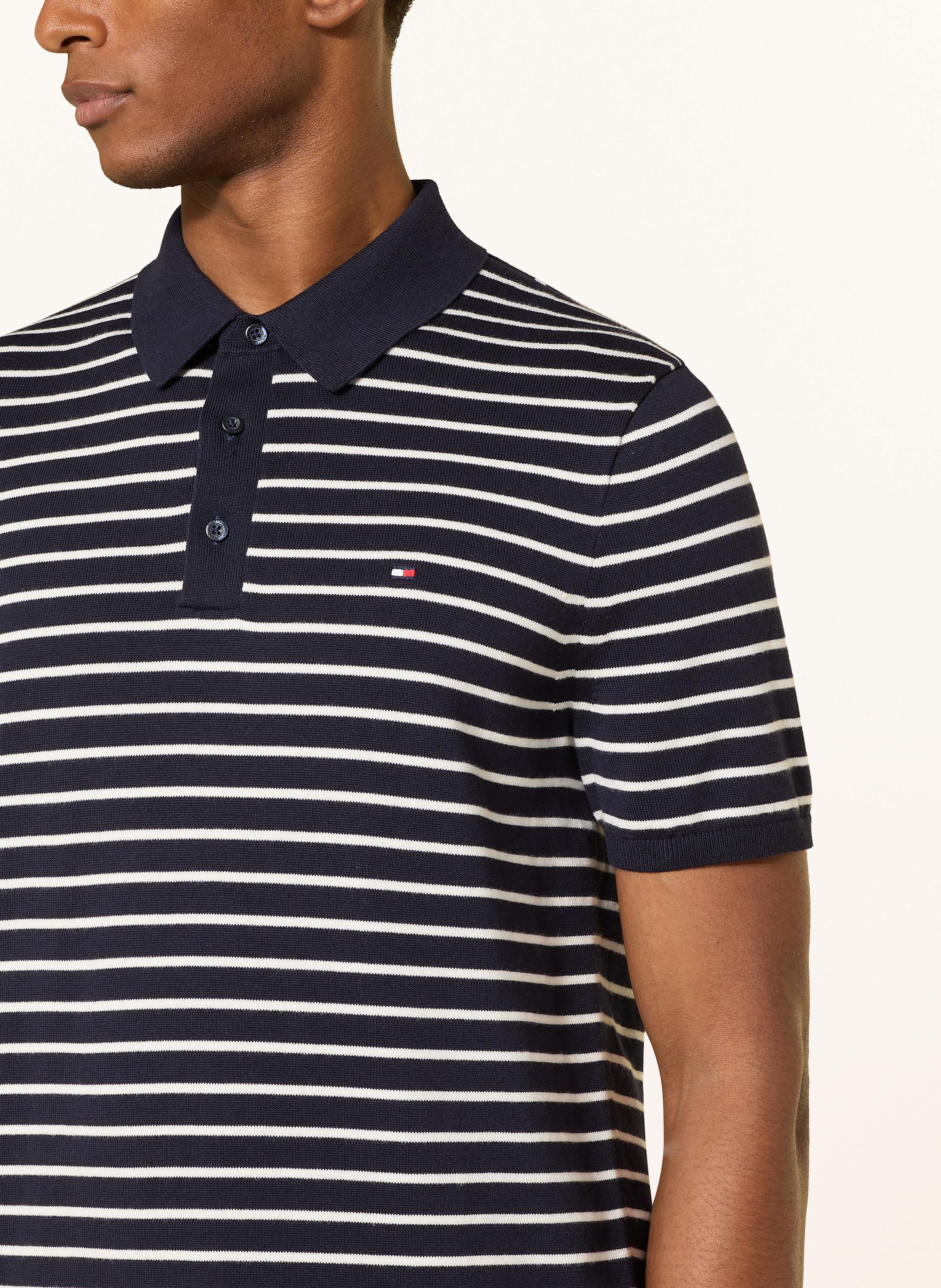 Thumbnail - Tommy Hilfiger Strick-Poloshirt blau
