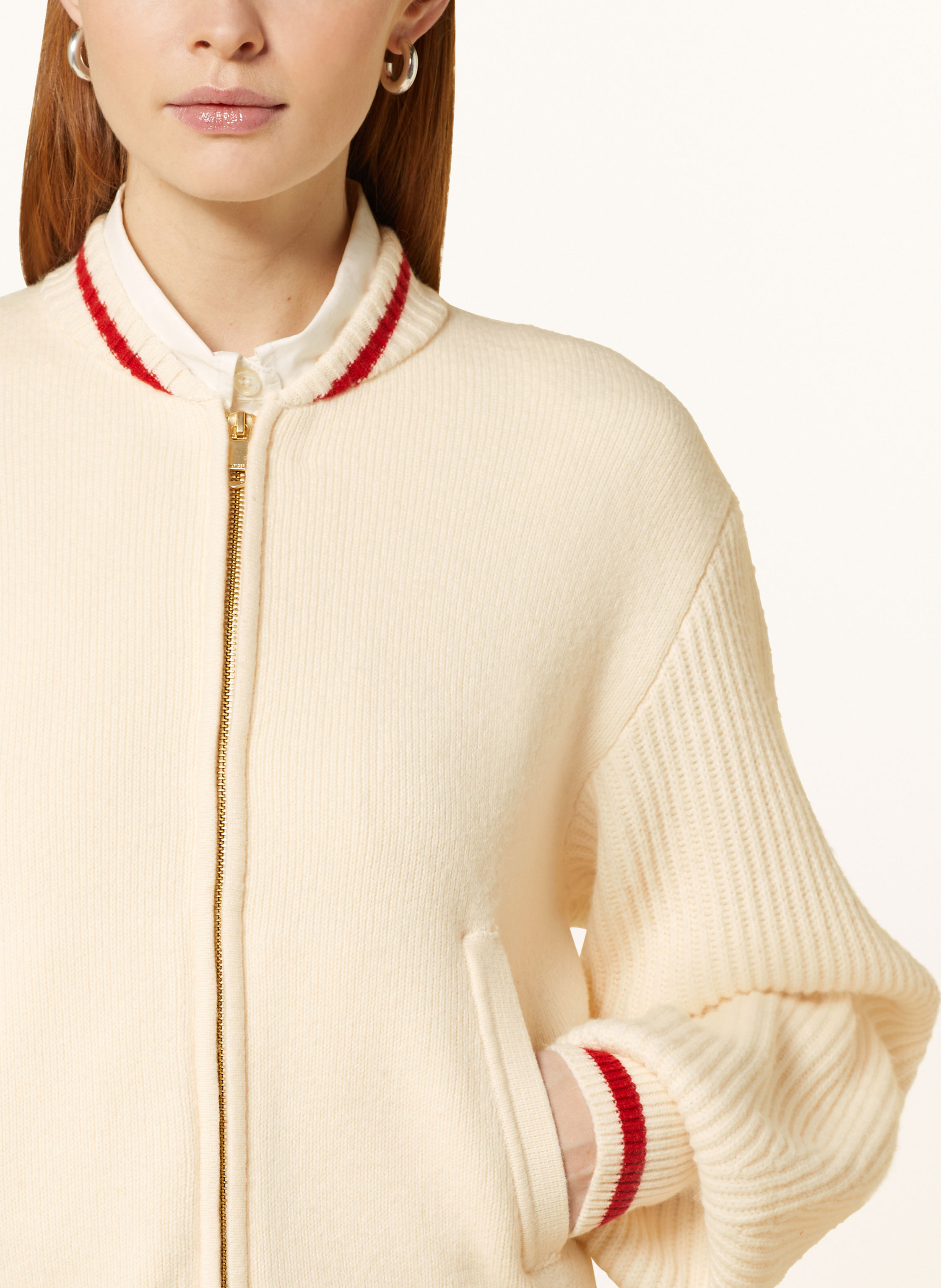 Thumbnail - Tommy Hilfiger Strickjacke beige