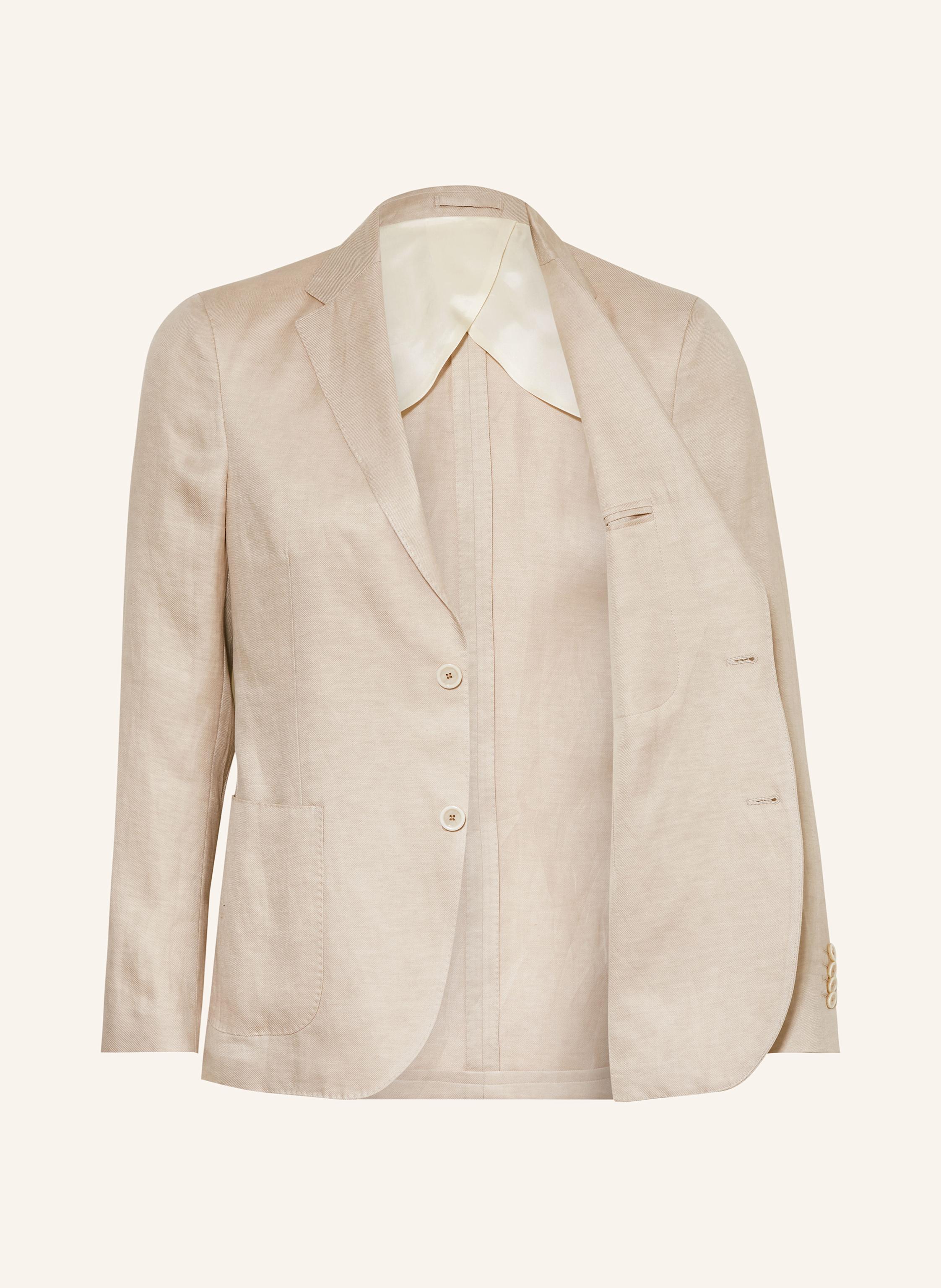 Thumbnail - Lardini Anzugsakko Extra Slim Fit Aus Leinen beige