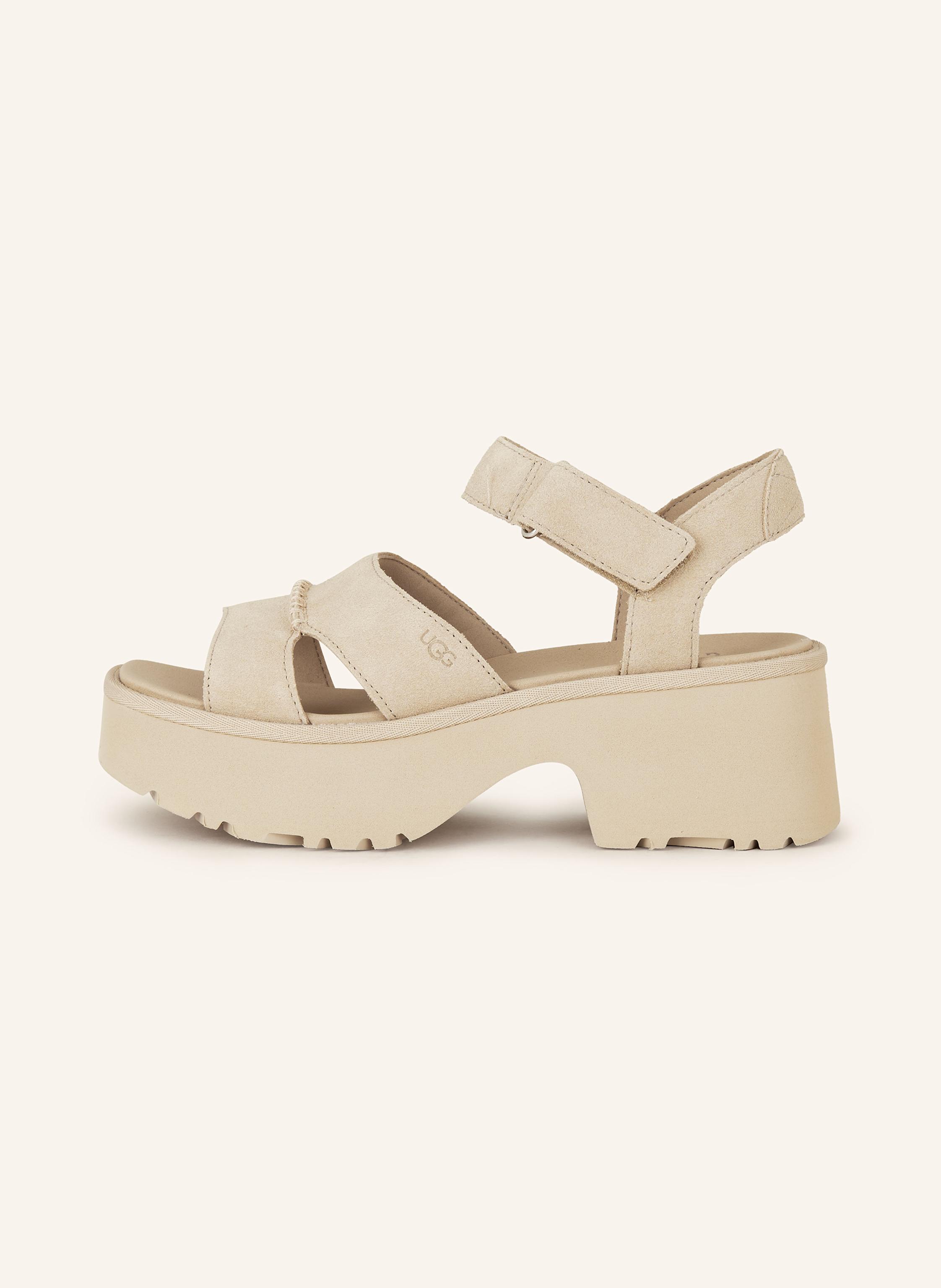 Thumbnail - Ugg Plateau-Sandalen New Heights beige