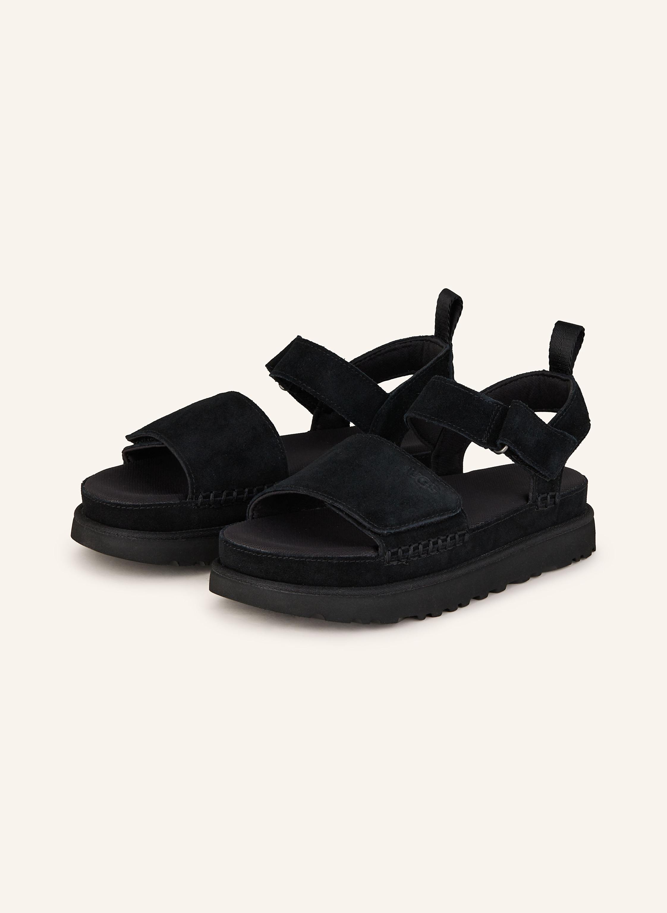 Ugg Plateau-Sandalen Goldenstar schwarz