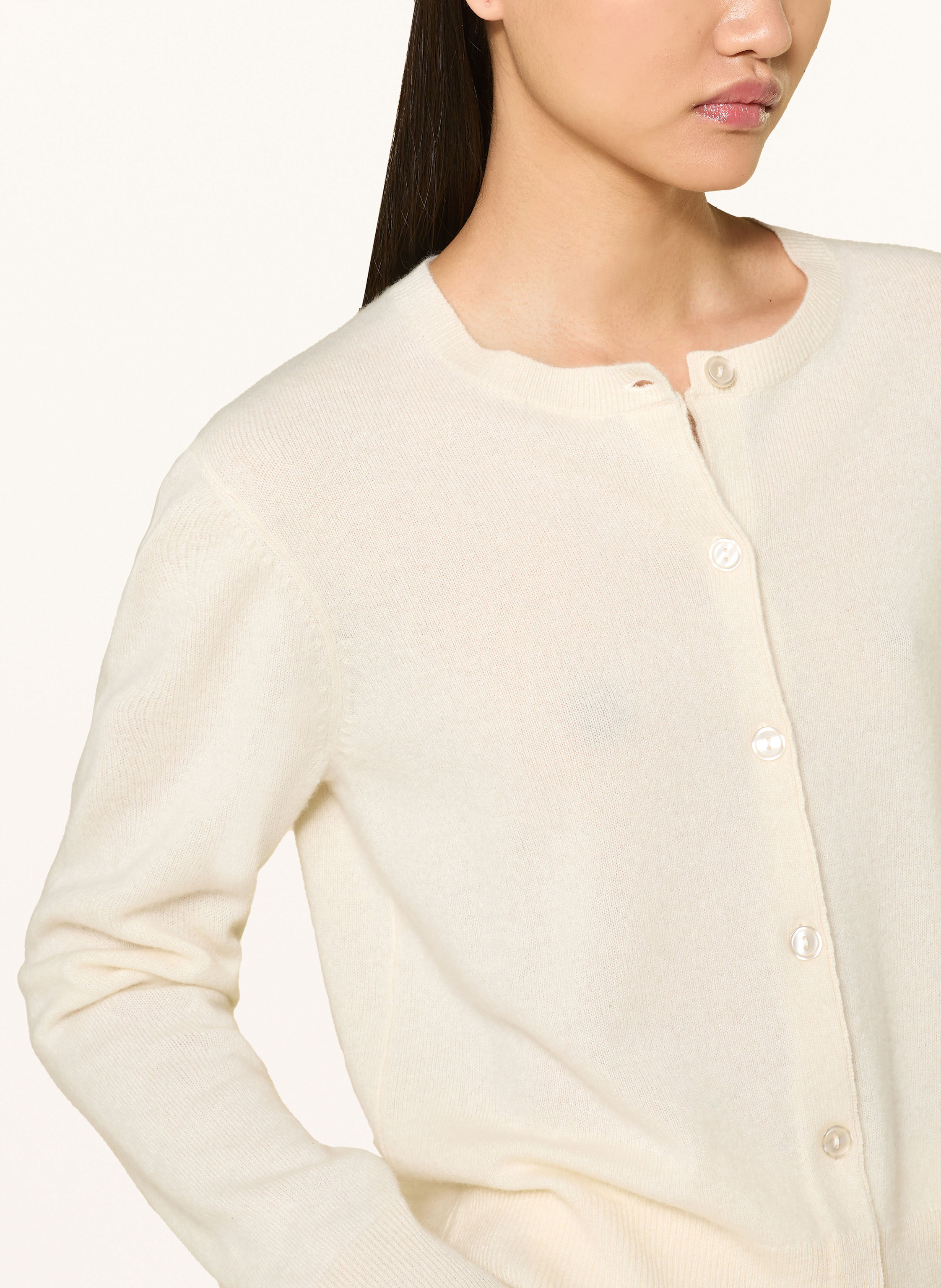 Thumbnail - Samsøe  Samsøe Strickjacke Saboston Aus Cashmere weiss
