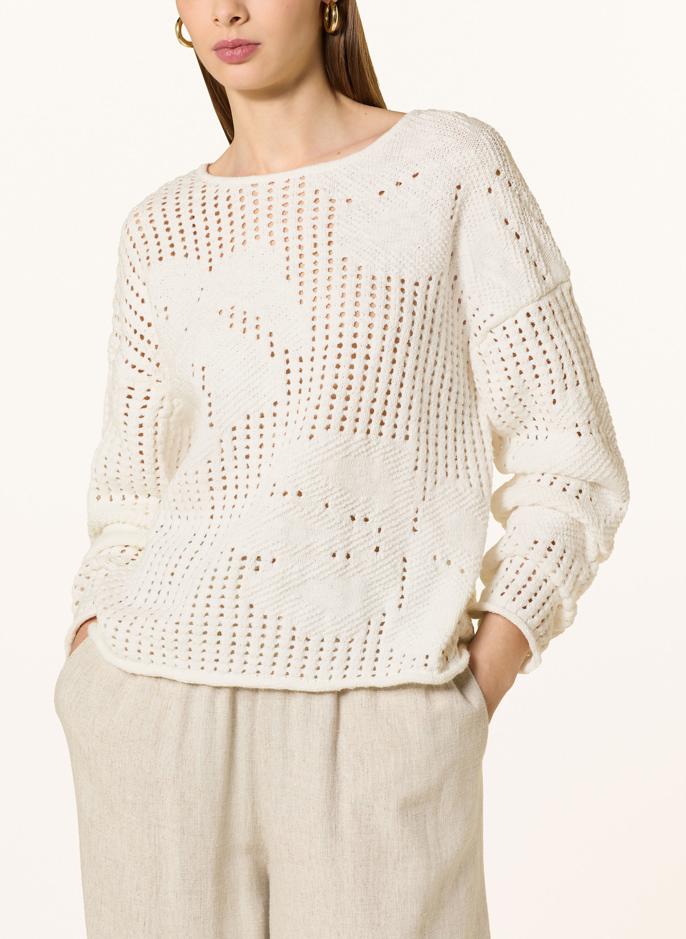 Thumbnail - Cartoon Pullover weiss