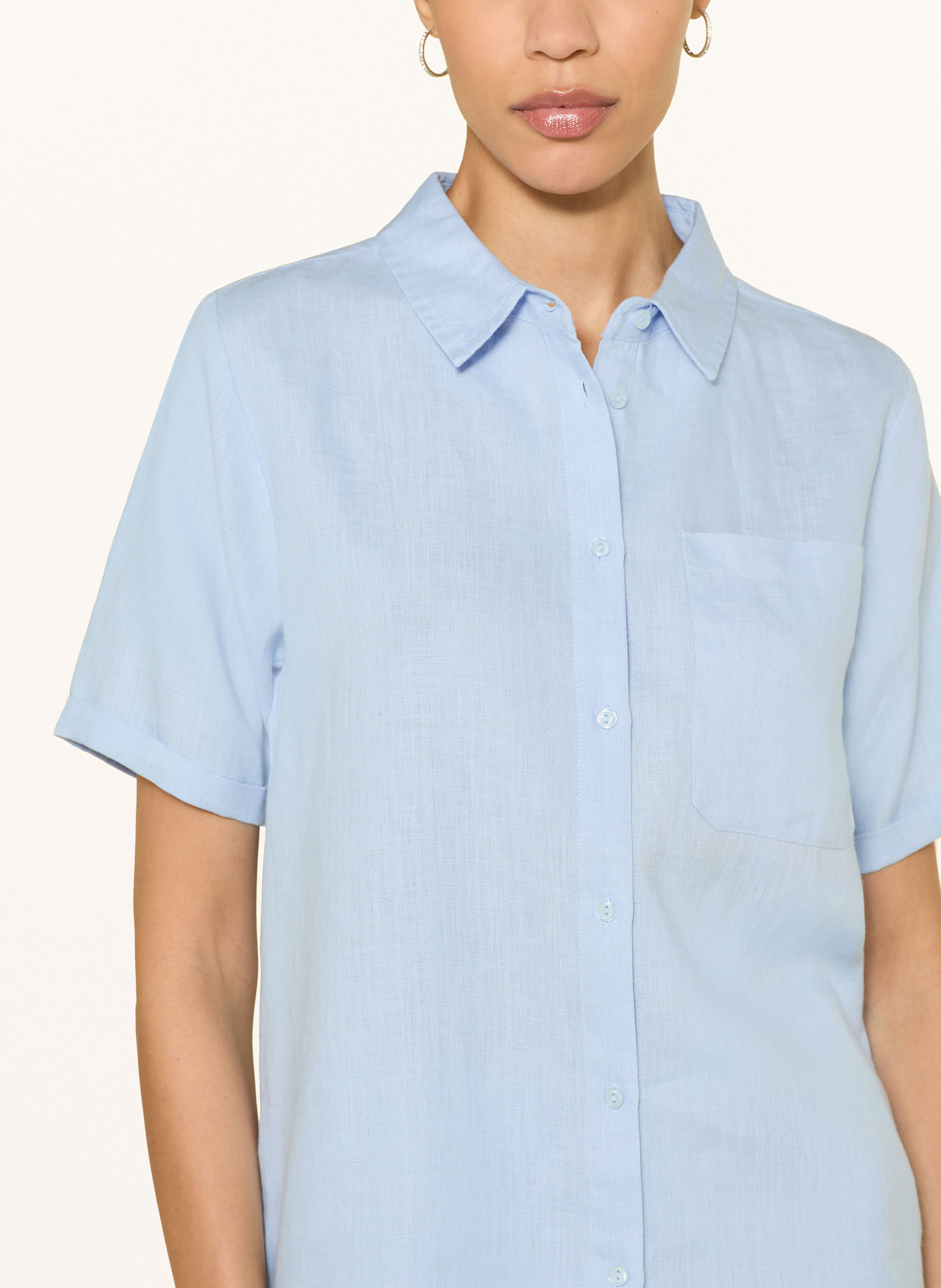 Thumbnail - Lilienfels Hemdbluse Aus Leinen blau