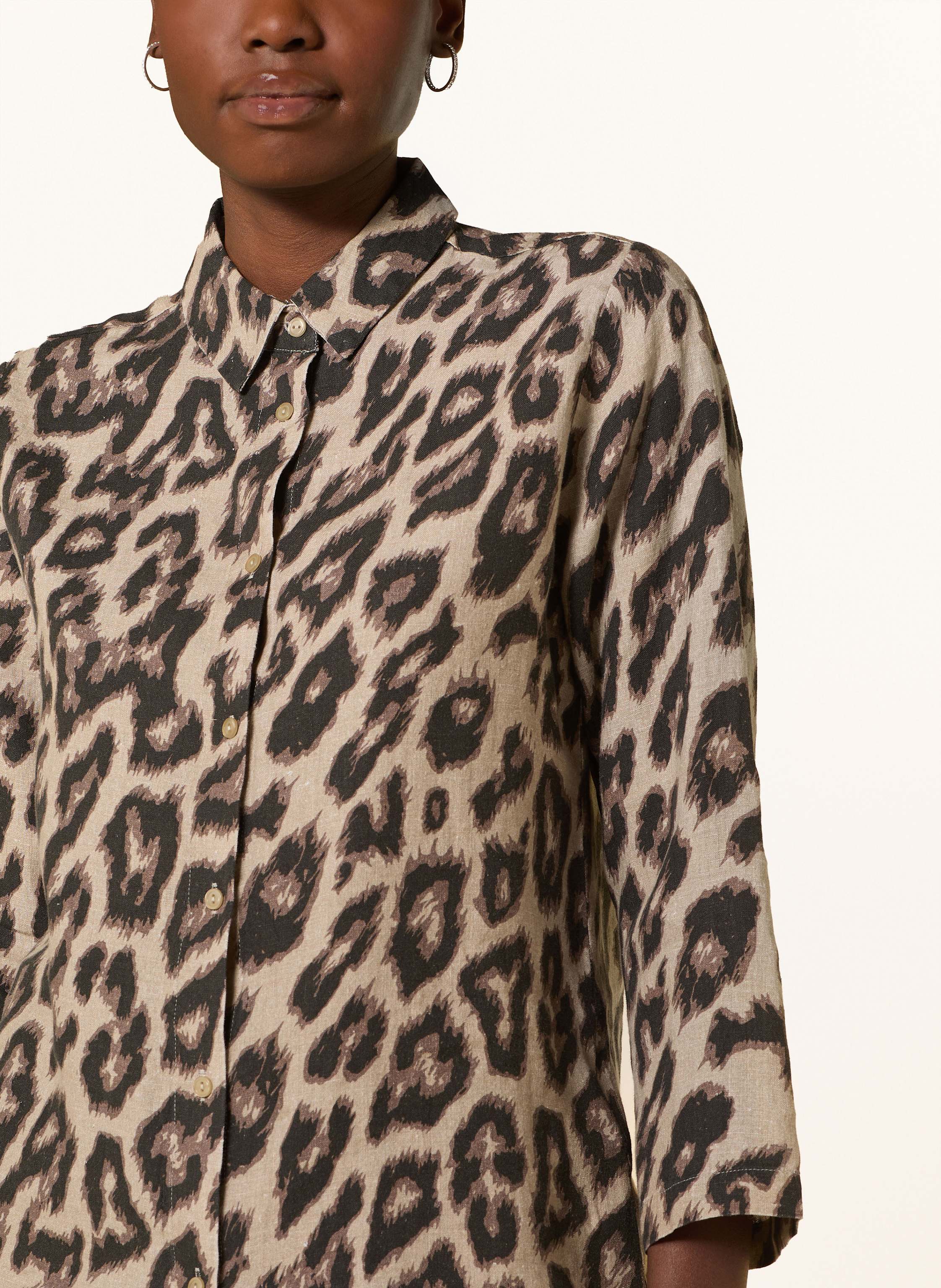 Thumbnail - Lilienfels Hemdbluse Mit 3/4-Arm braun