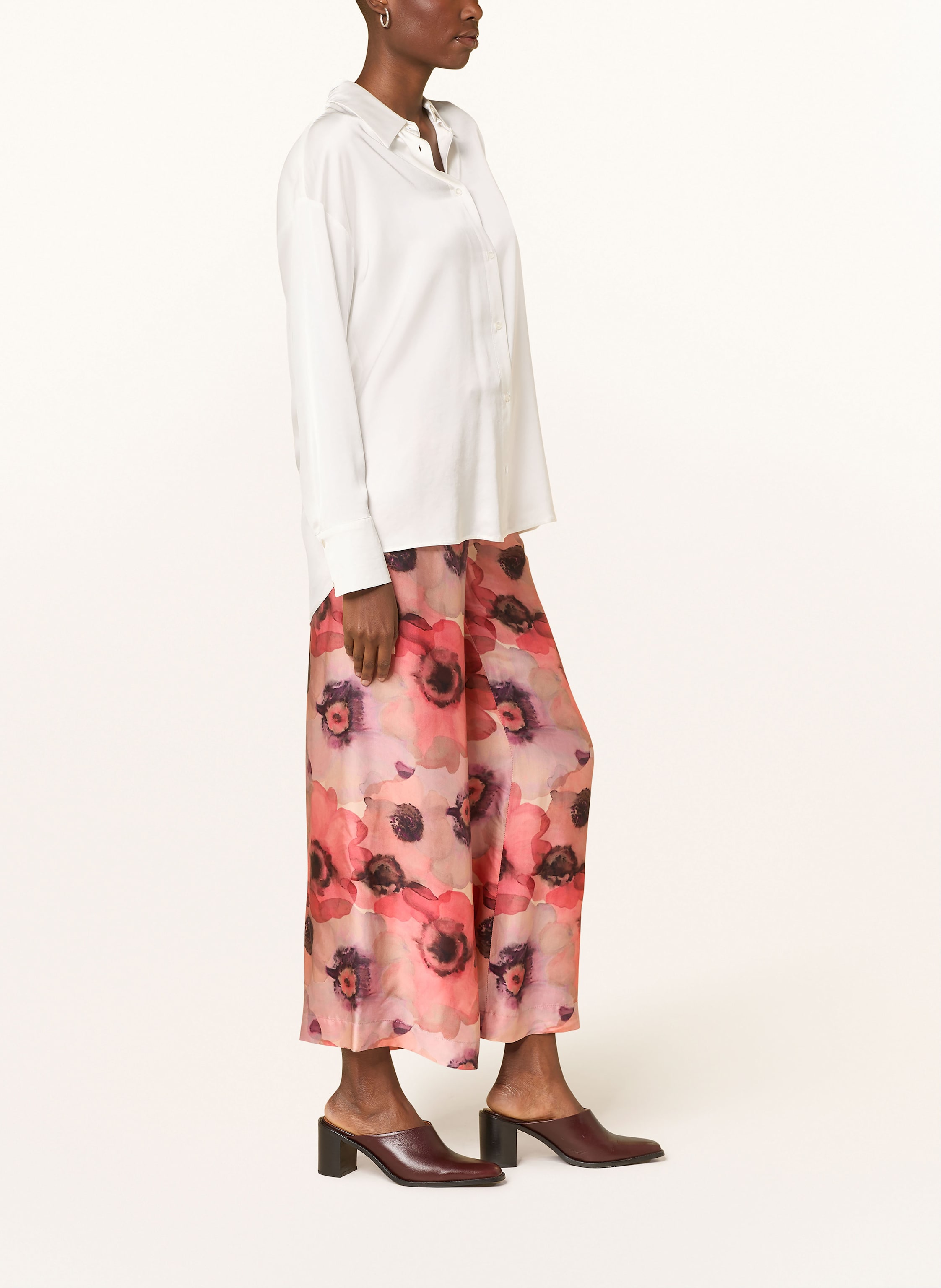 Thumbnail - Raffaello Rossi Marlenehose Helena Aus Satin rot