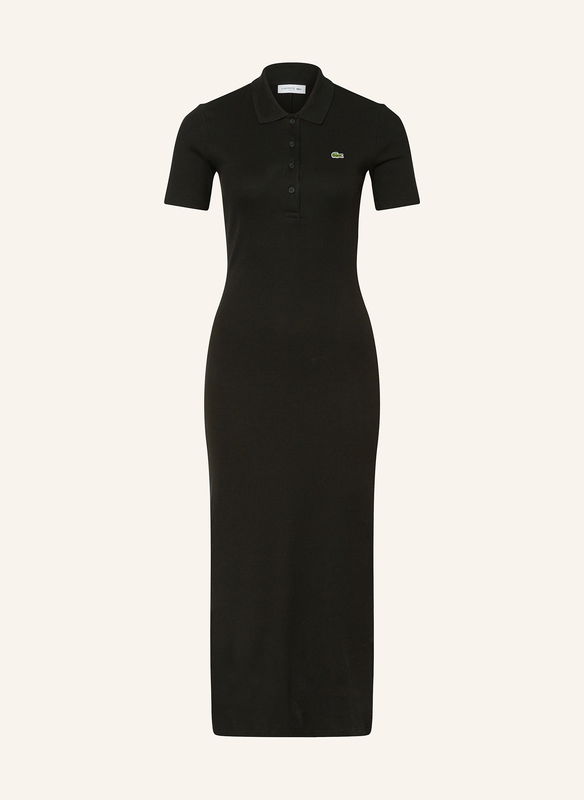 Lacoste Polokleid schwarz