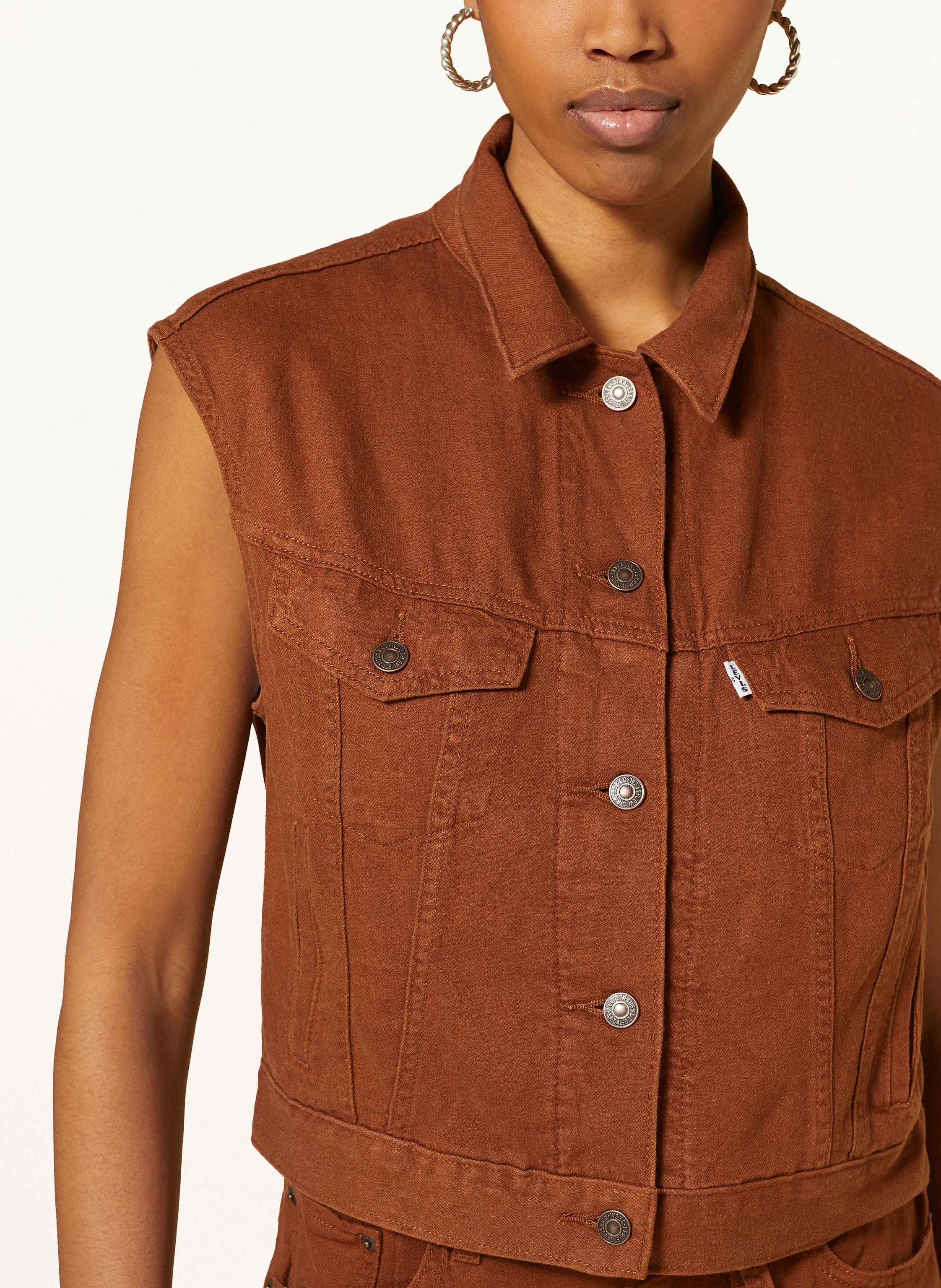 Thumbnail - Levi's® Weste Mit Leinen rot