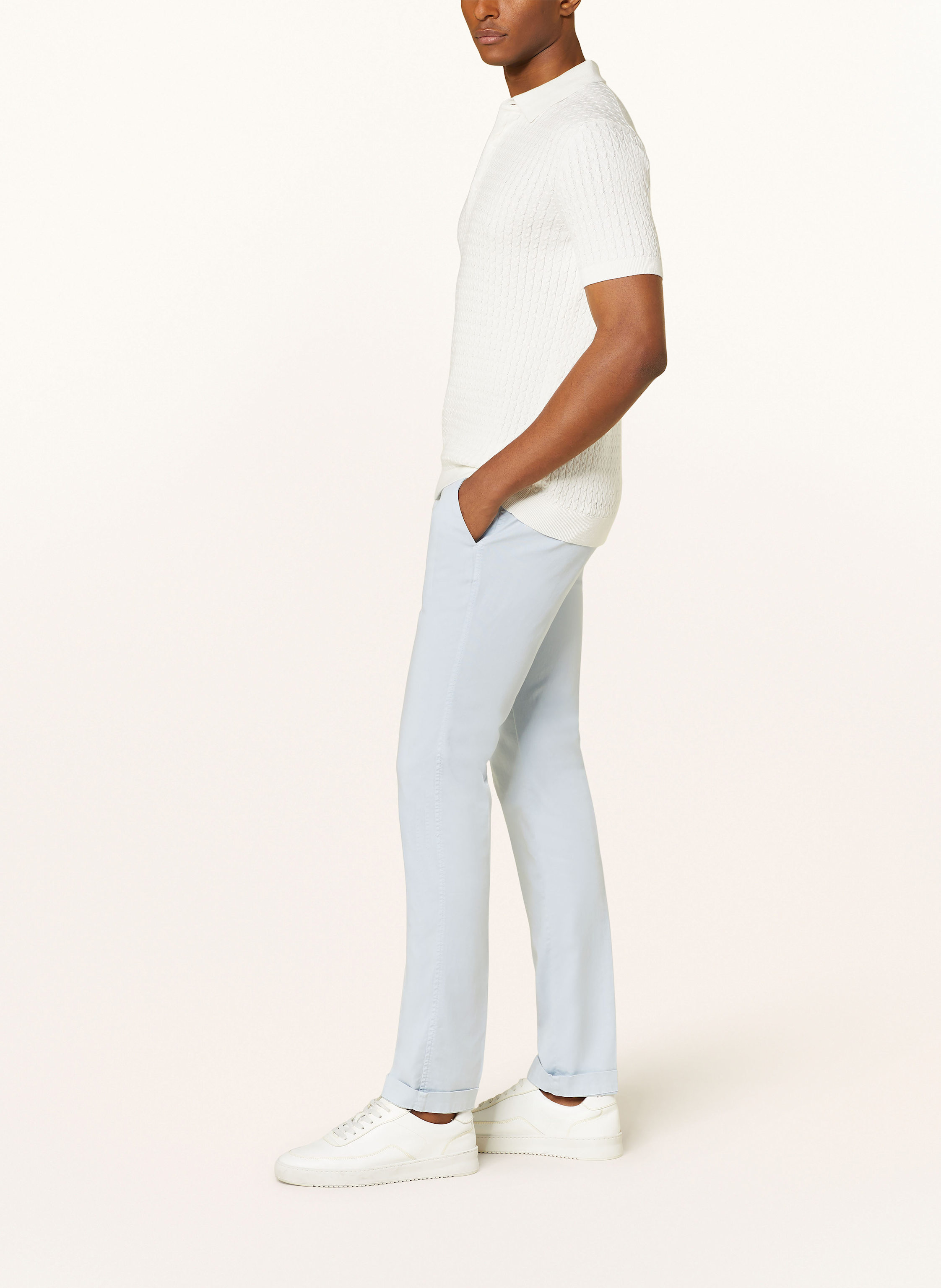 Thumbnail - Mason's Chino Torino Summer Slim Fit blau