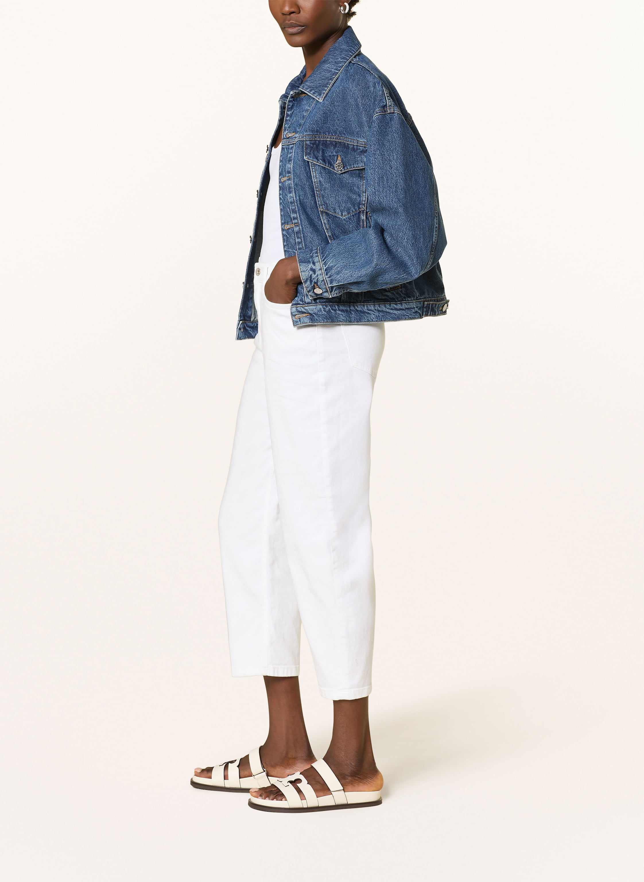 Thumbnail - Drykorn Cropped Jeans Flown weiss