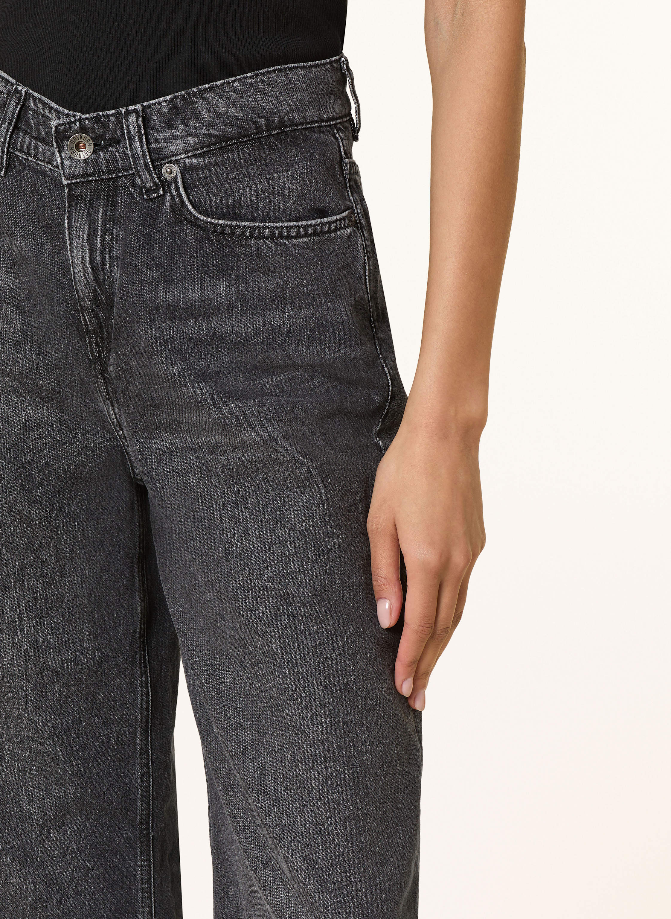 Thumbnail - Drykorn Wide Leg Jeans Flung grau