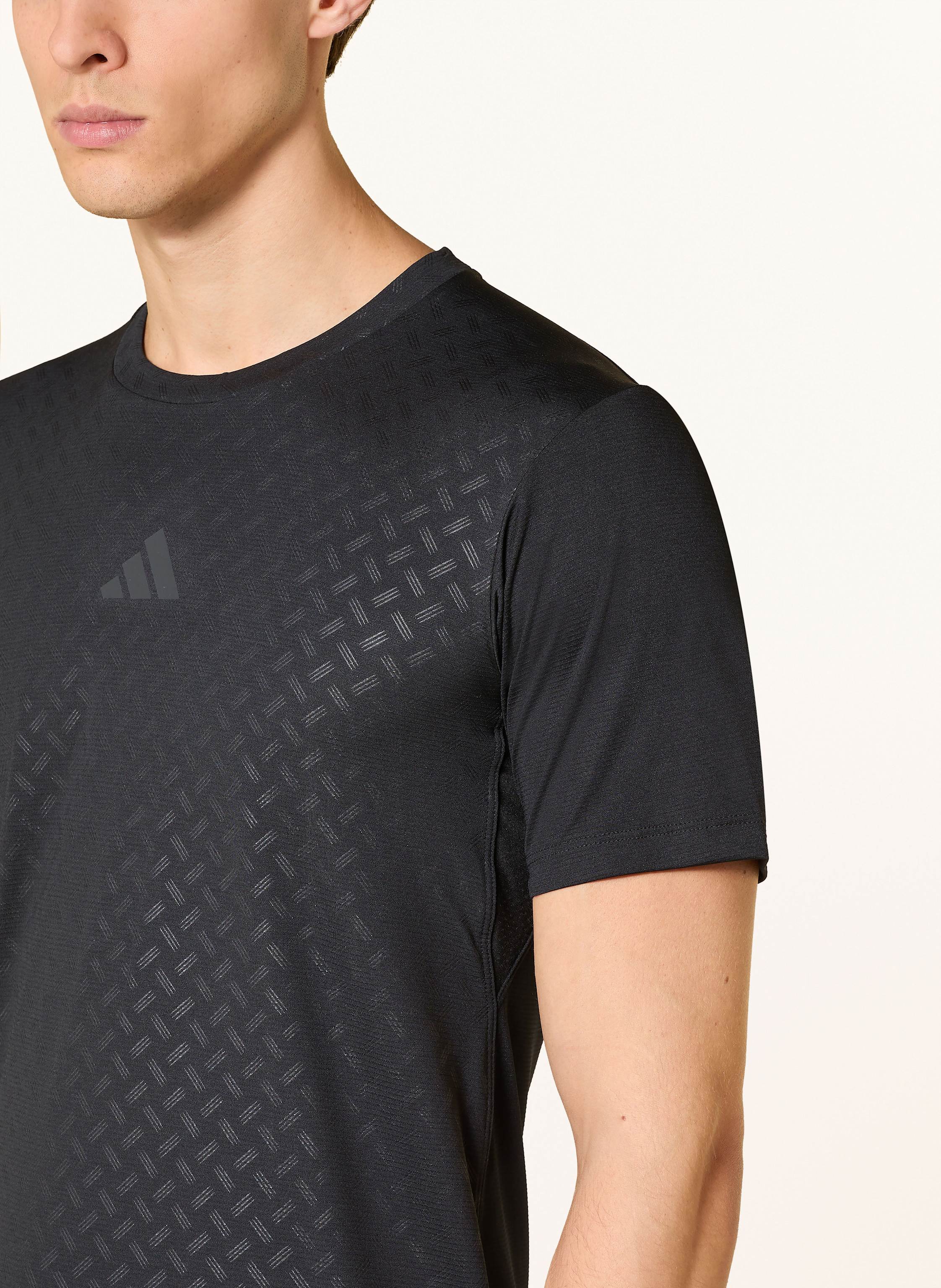 Thumbnail - Adidas Power 3-Streifen T-Shirt schwarz