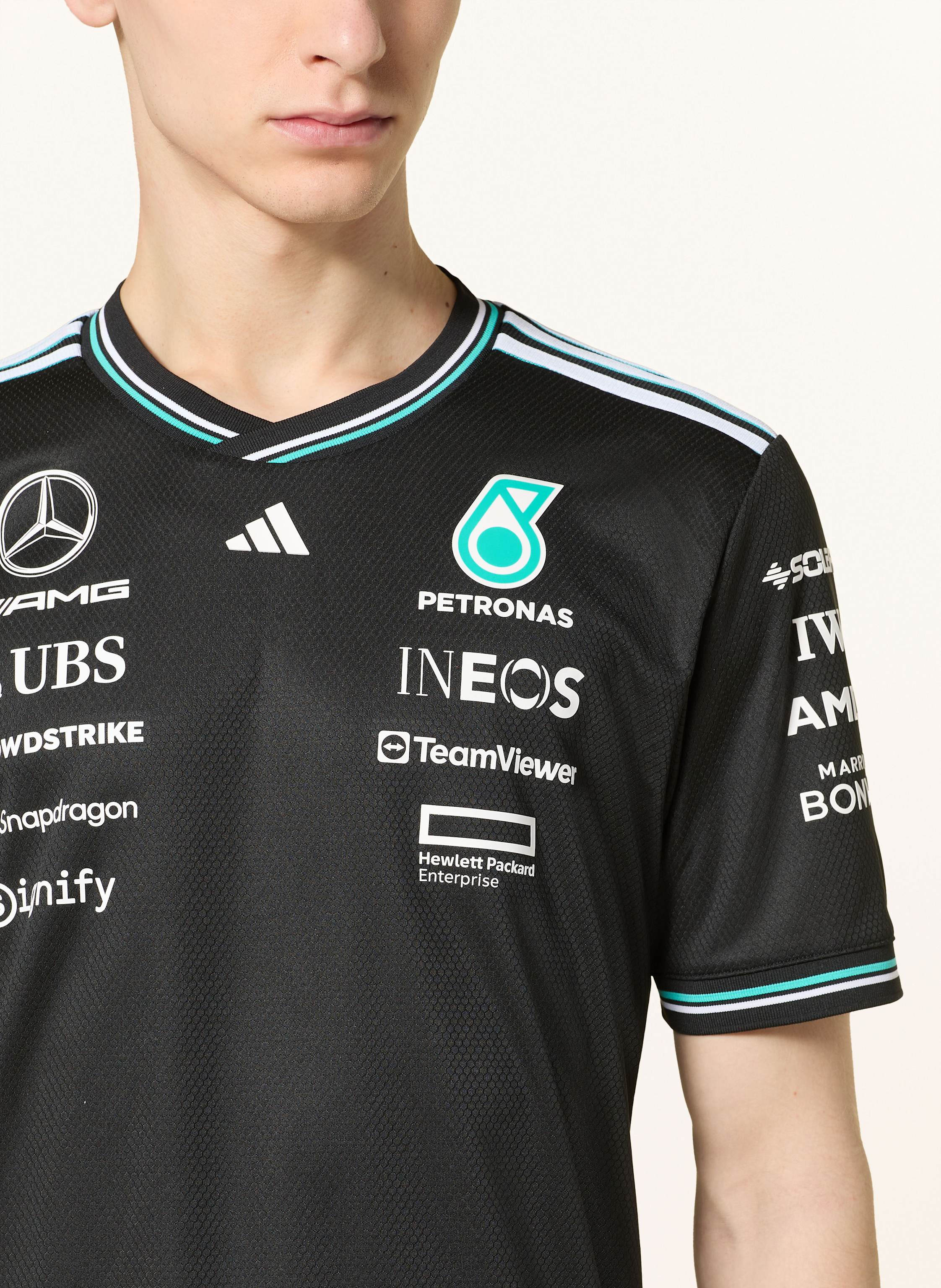 Thumbnail - Adidas T-Shirt Mercedes - Amg Petronas Formula One Team Driver schwarz