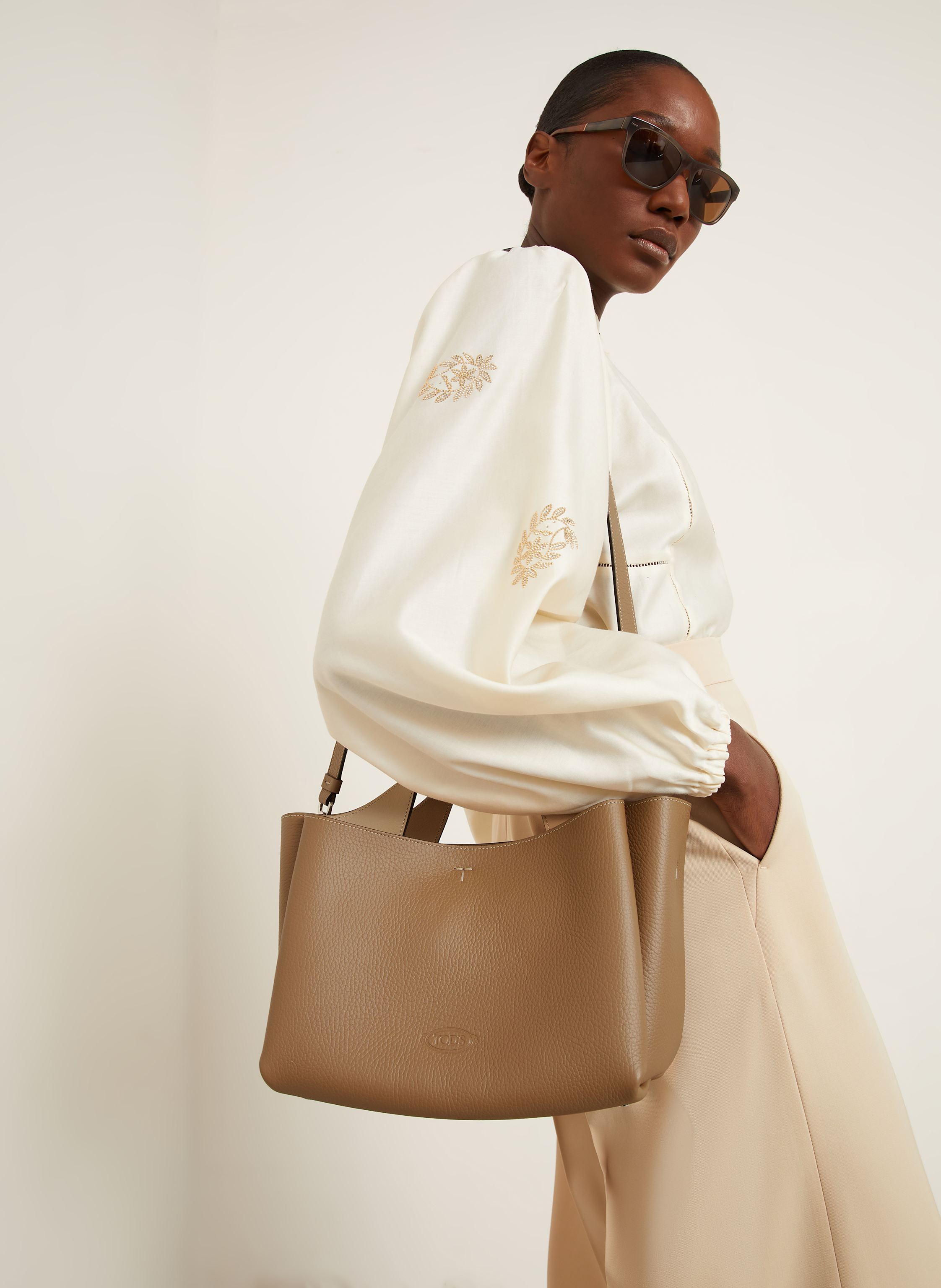 Thumbnail - Tod's Handtasche Mini beige