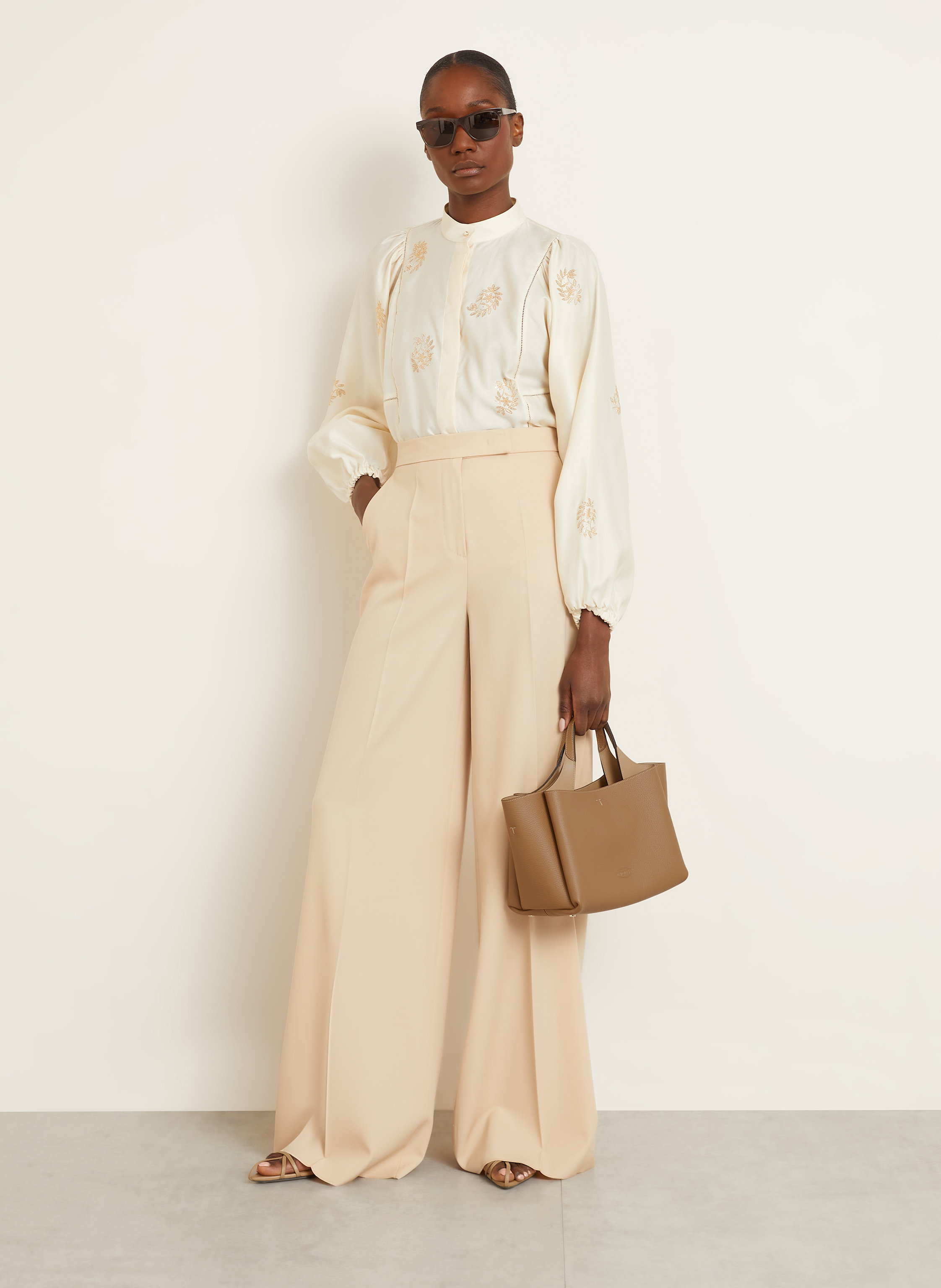 Thumbnail - Tod's Handtasche Mini beige
