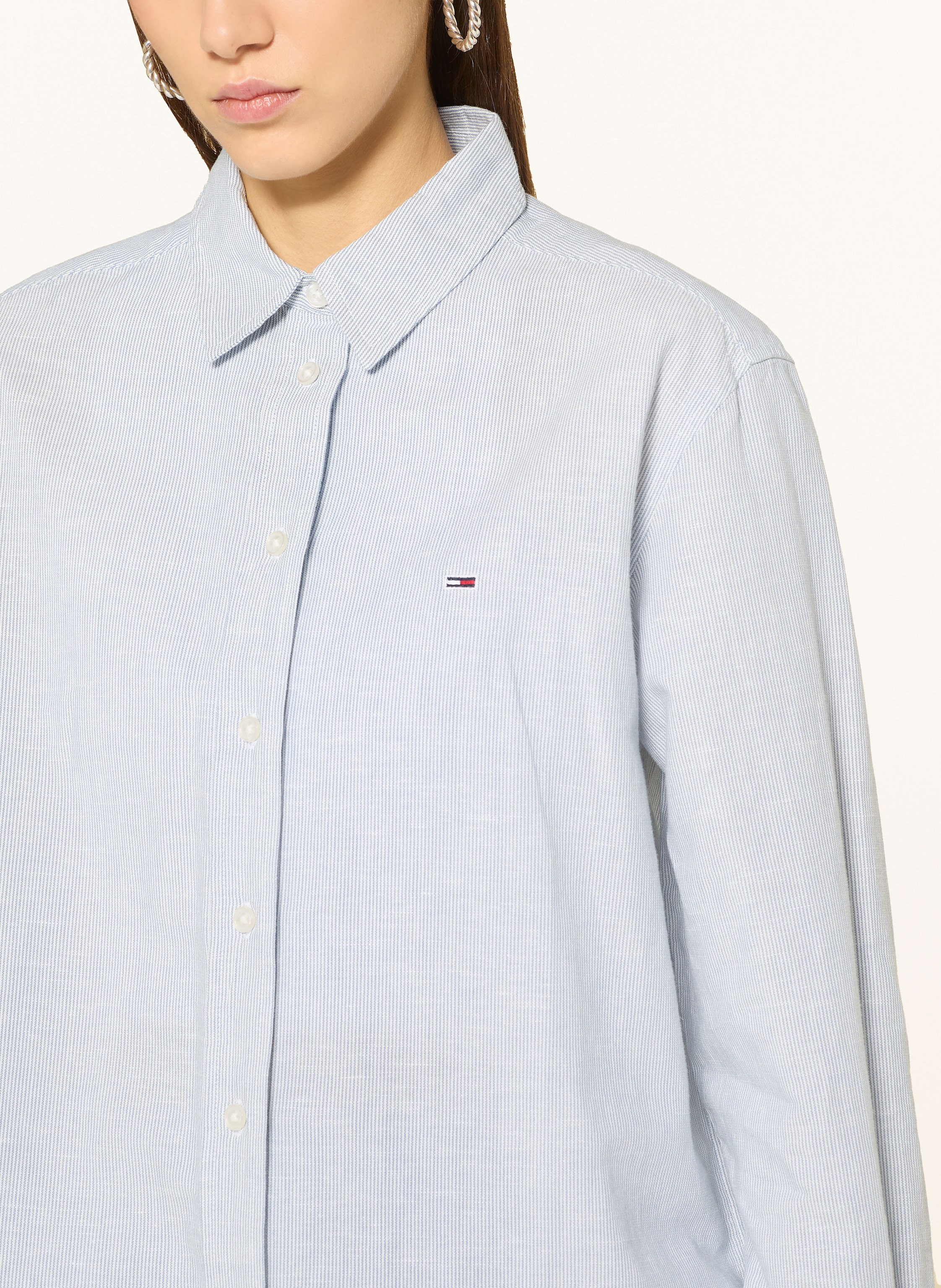 Thumbnail - Tommy Jeans Hemdbluse blau