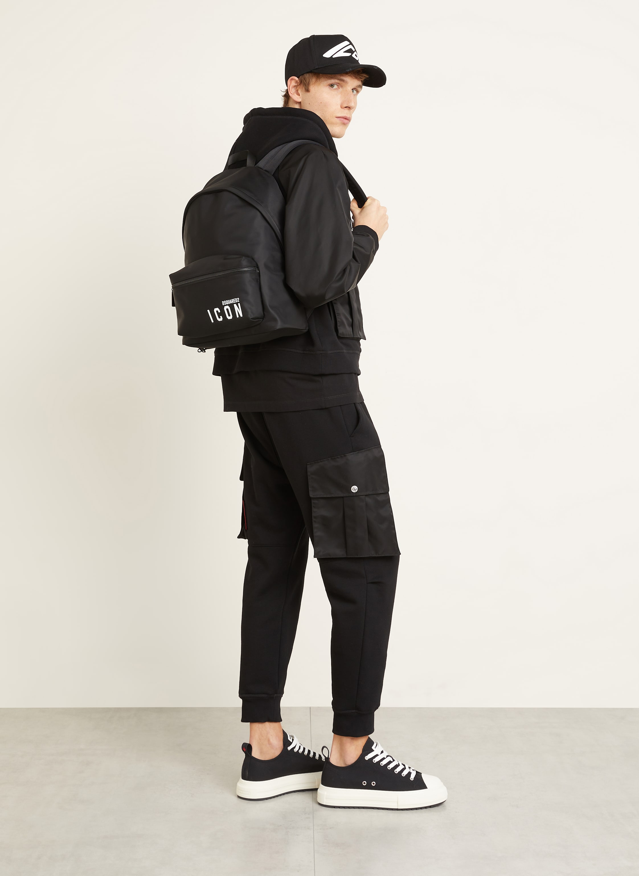 Thumbnail - dsquared2 Rucksack Be Icon schwarz