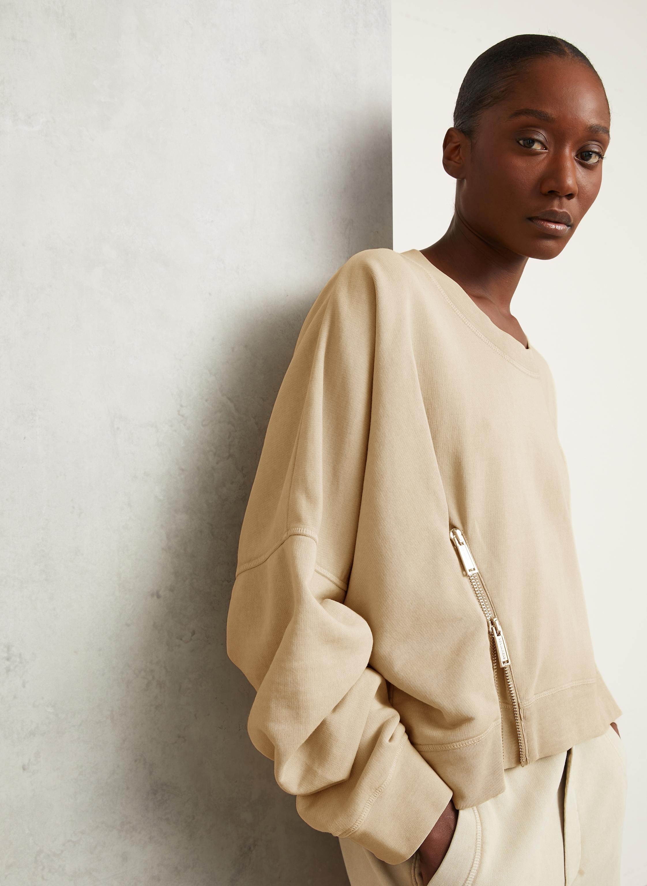 Thumbnail - dsquared2 Cropped-Sweatshirt Onion beige