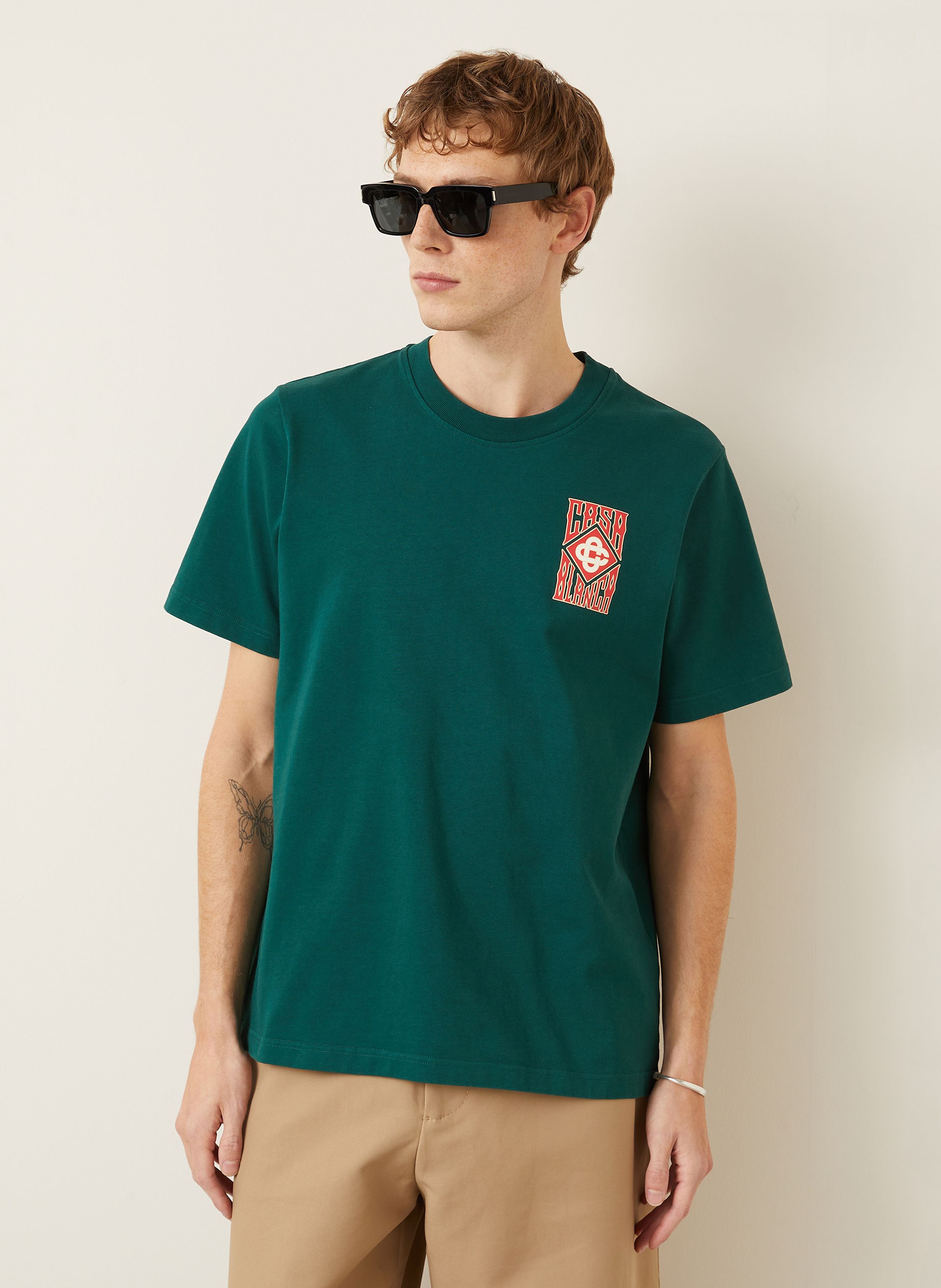 Thumbnail - Casablanca T-Shirt Gothic gruen