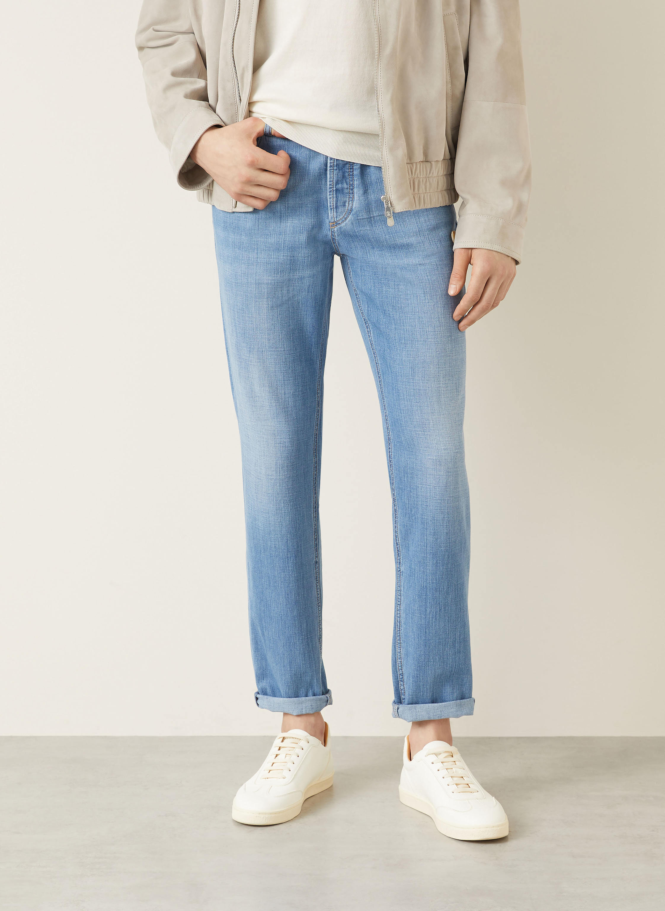 Thumbnail - Brunello Cucinelli Jeans Regular Fit blau
