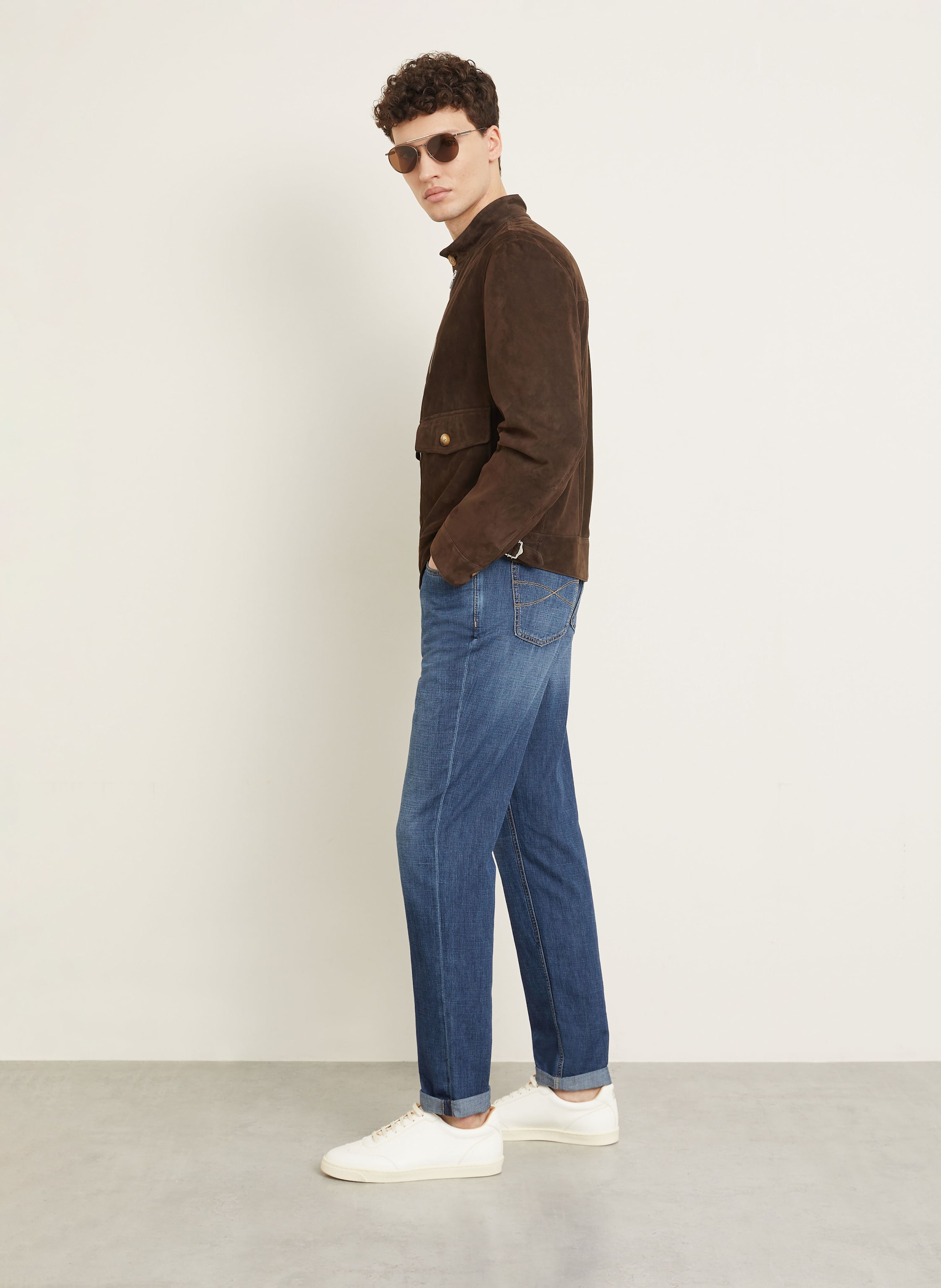 Thumbnail - Brunello Cucinelli Jeans Regular Fit blau