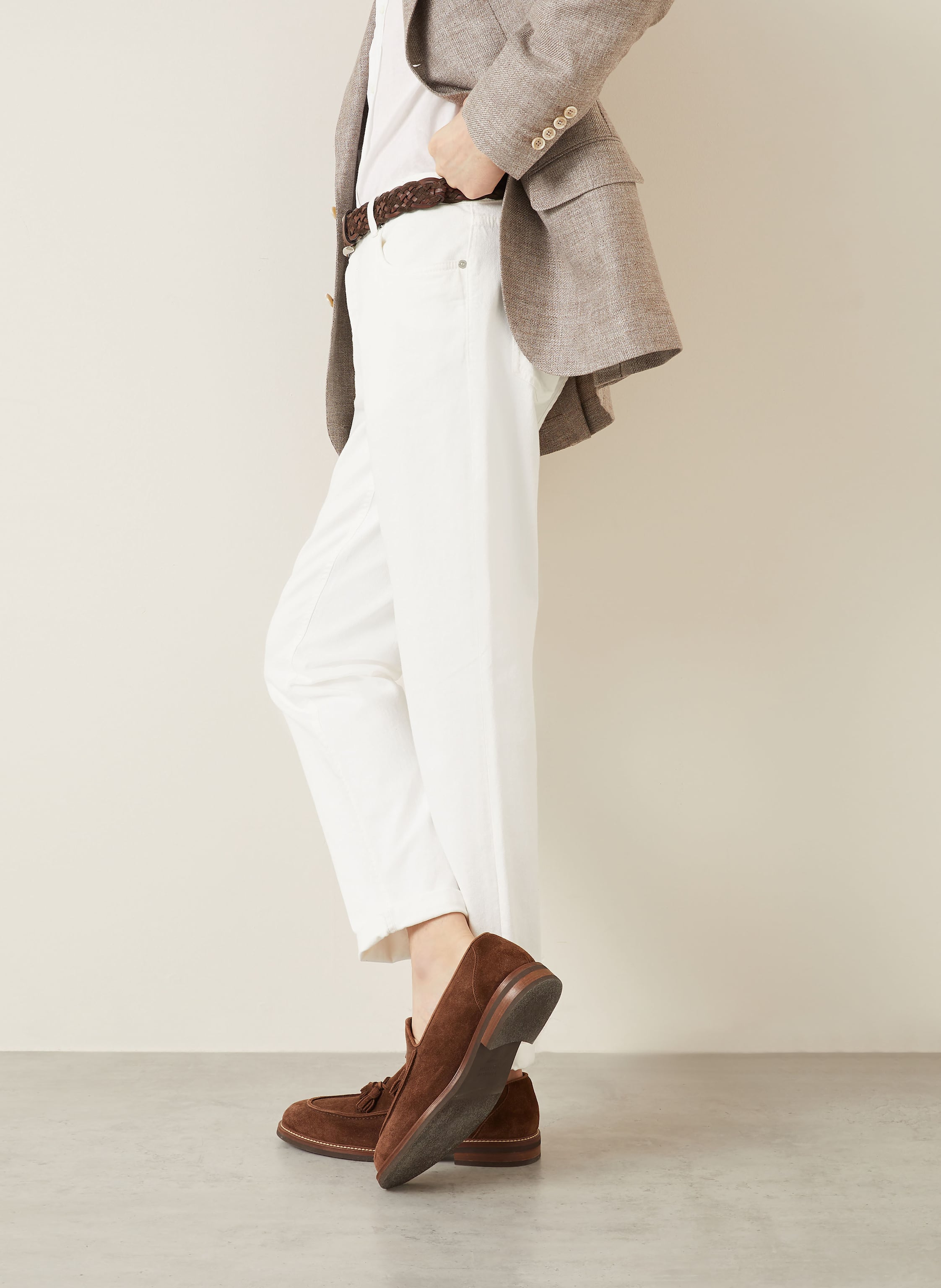 Thumbnail - Brunello Cucinelli Jeans Traditional Fit weiss