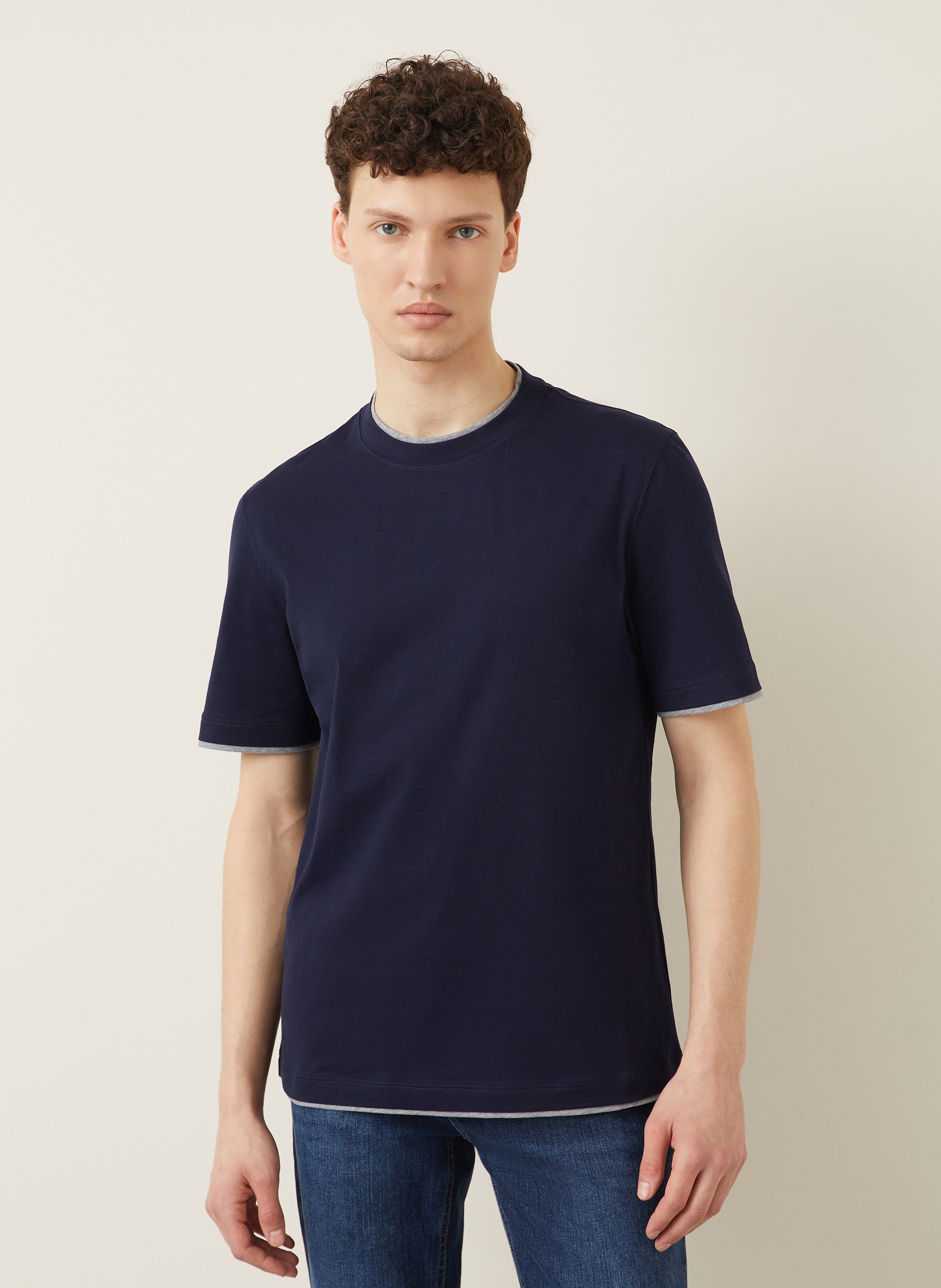 Thumbnail - Brunello Cucinelli T-Shirt blau