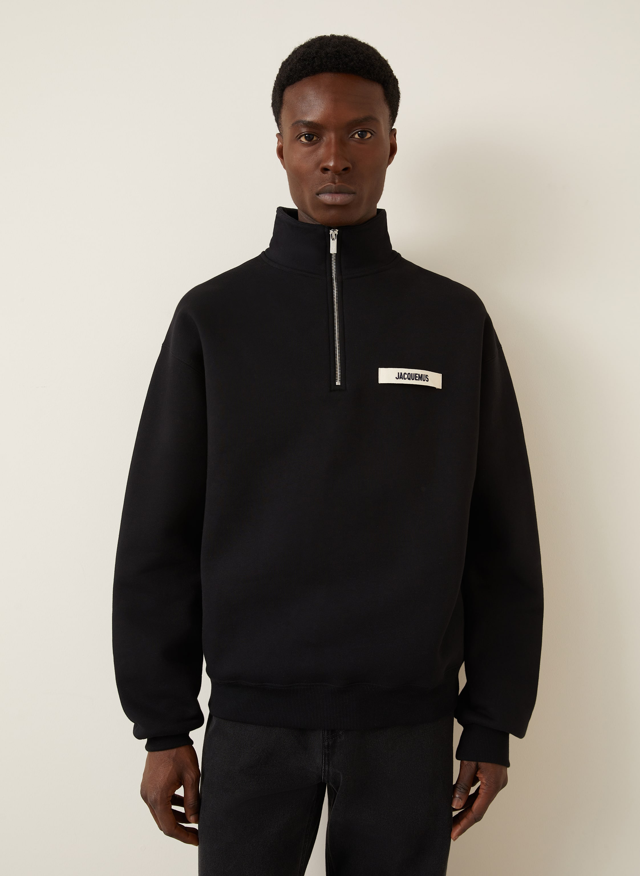 Thumbnail - Jacquemus Troyer Le Camionneur Gros Grain schwarz
