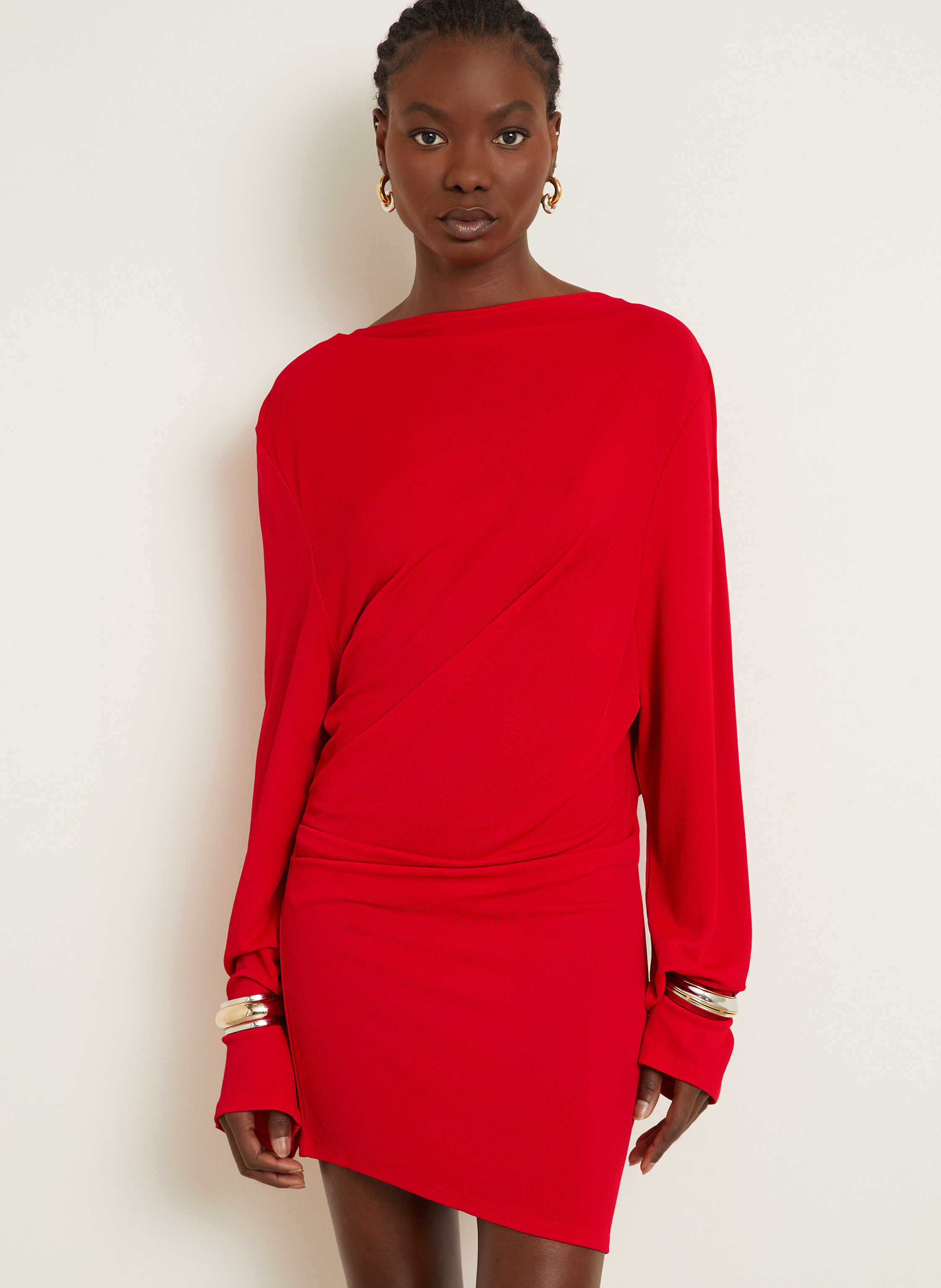 Thumbnail - Jacquemus Cocktailkleid La Robe Croisiere rot