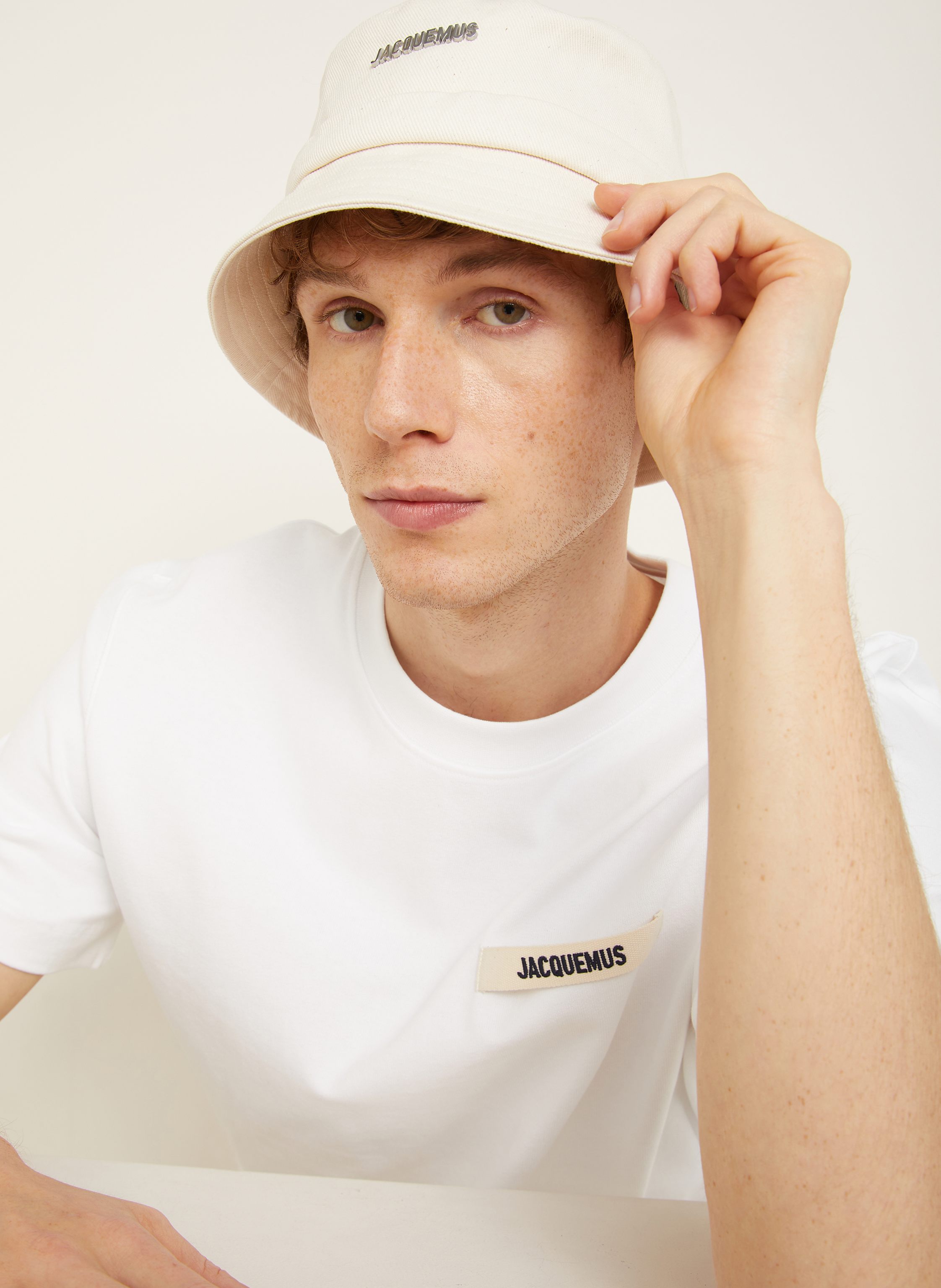 Thumbnail - Jacquemus T-Shirt Le Tshirt Gros Grain weiss