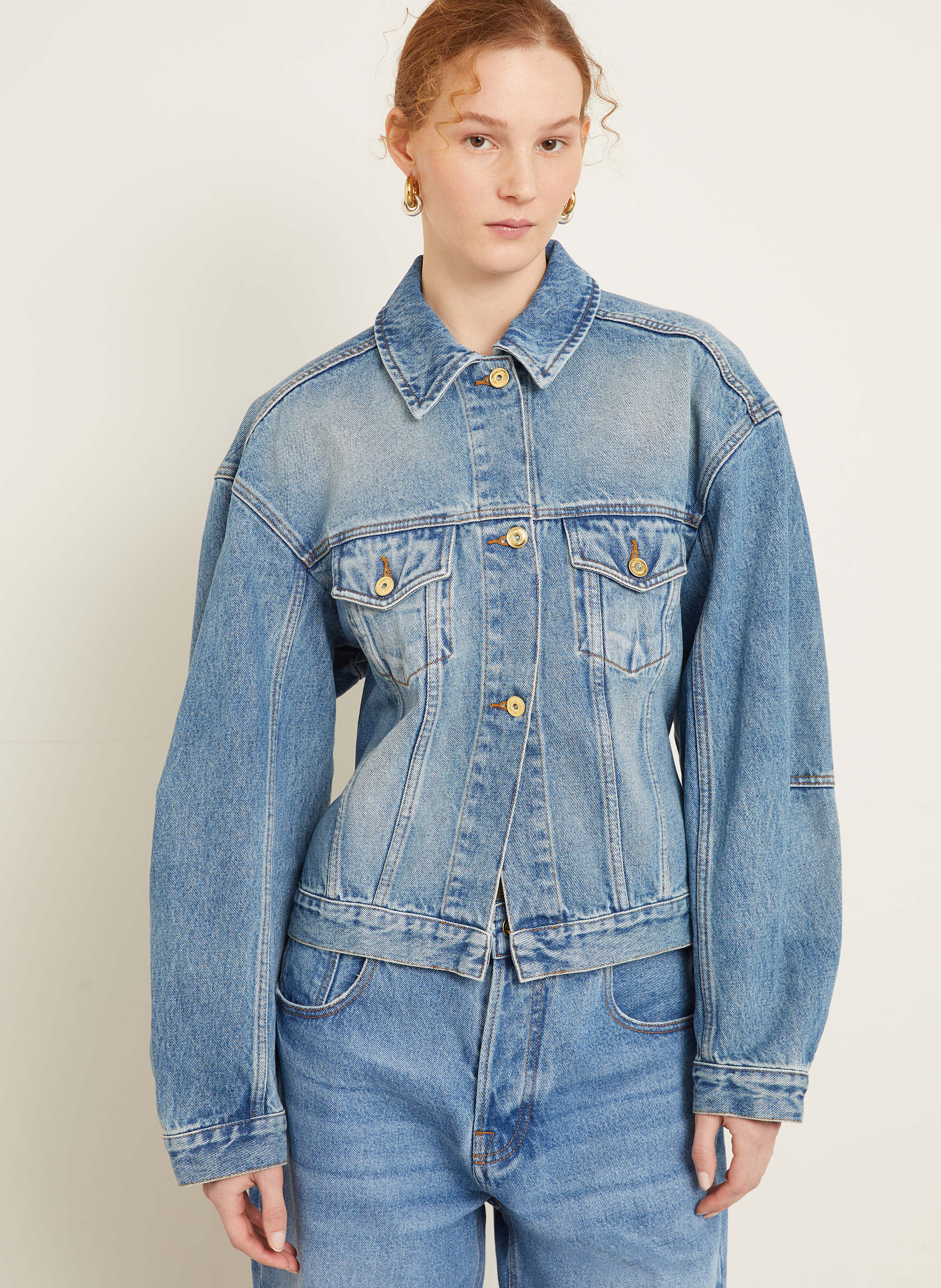 Thumbnail - Jacquemus Jeansjacke La Veste De-Nimes blau