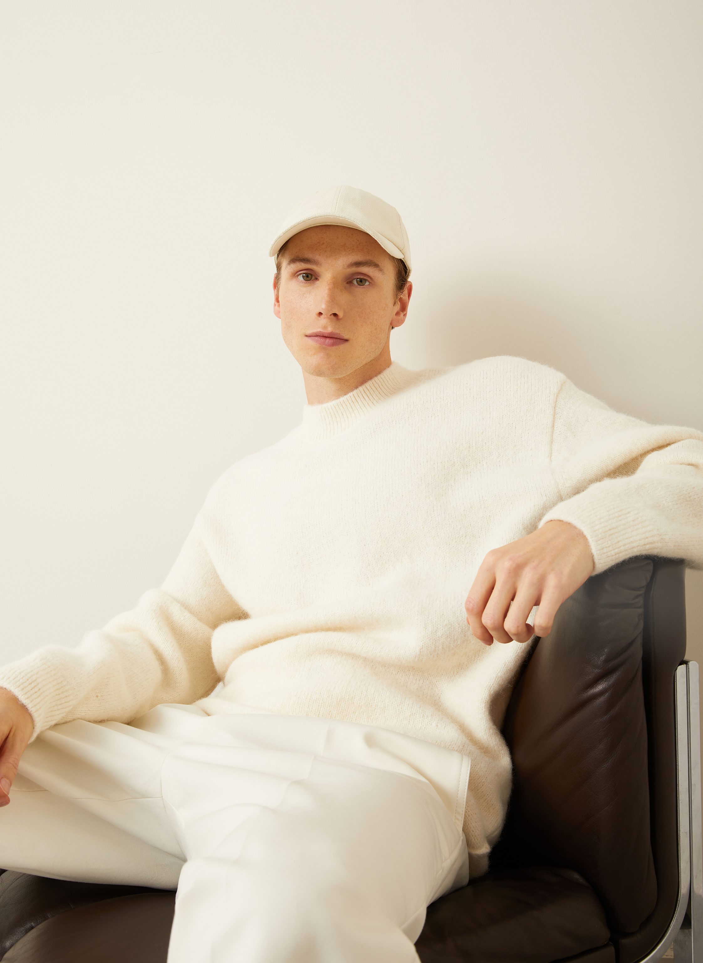 Thumbnail - Jacquemus Pullover Le Pull Jacquemus Mit Alpaka weiss
