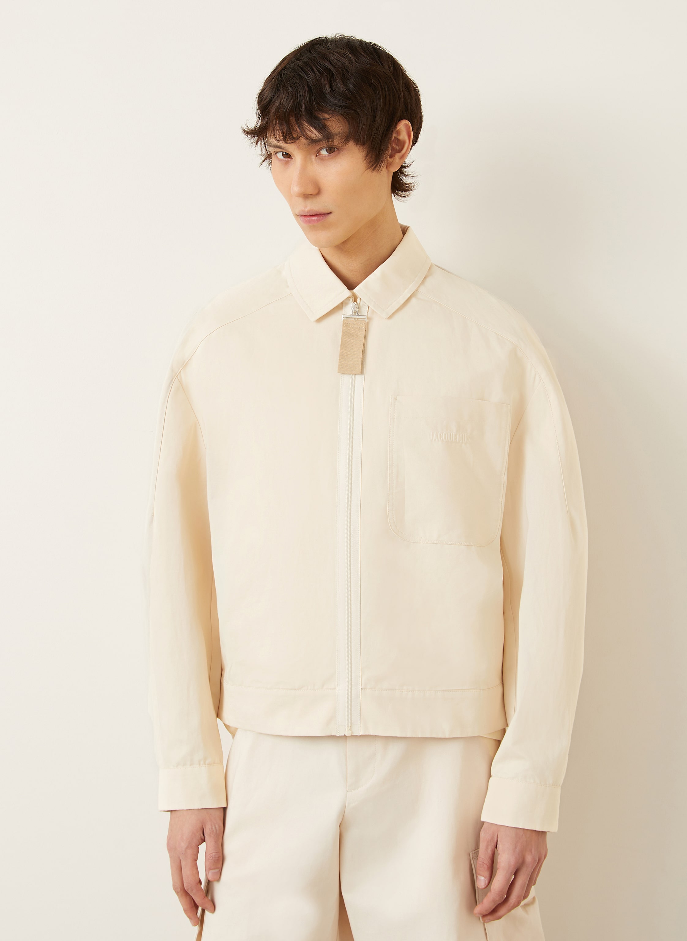 Thumbnail - Jacquemus Overjacket Le Blouson Linu beige