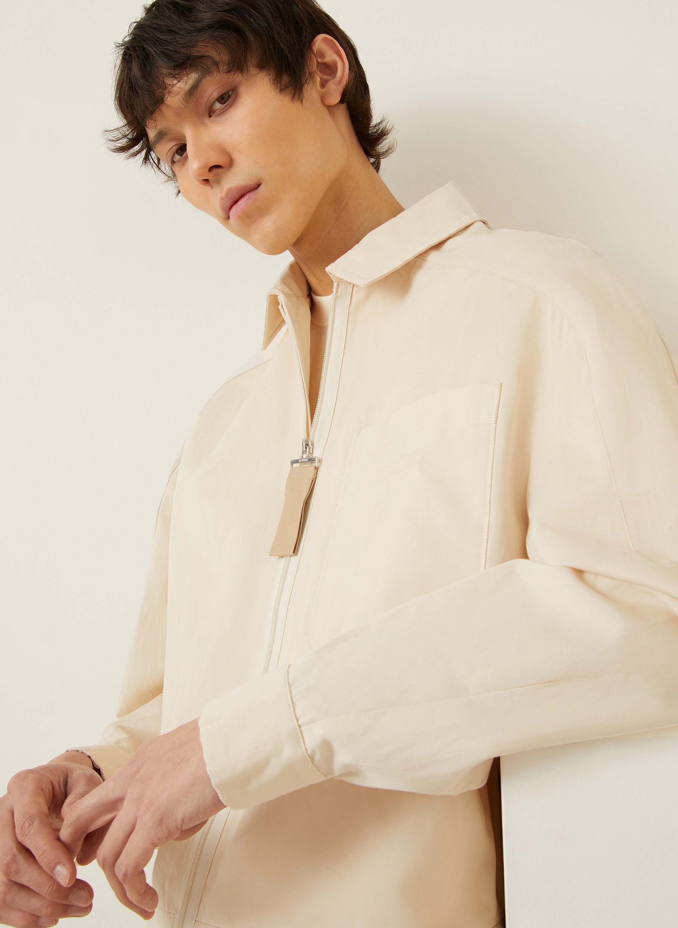 Thumbnail - Jacquemus Overjacket Le Blouson Linu beige
