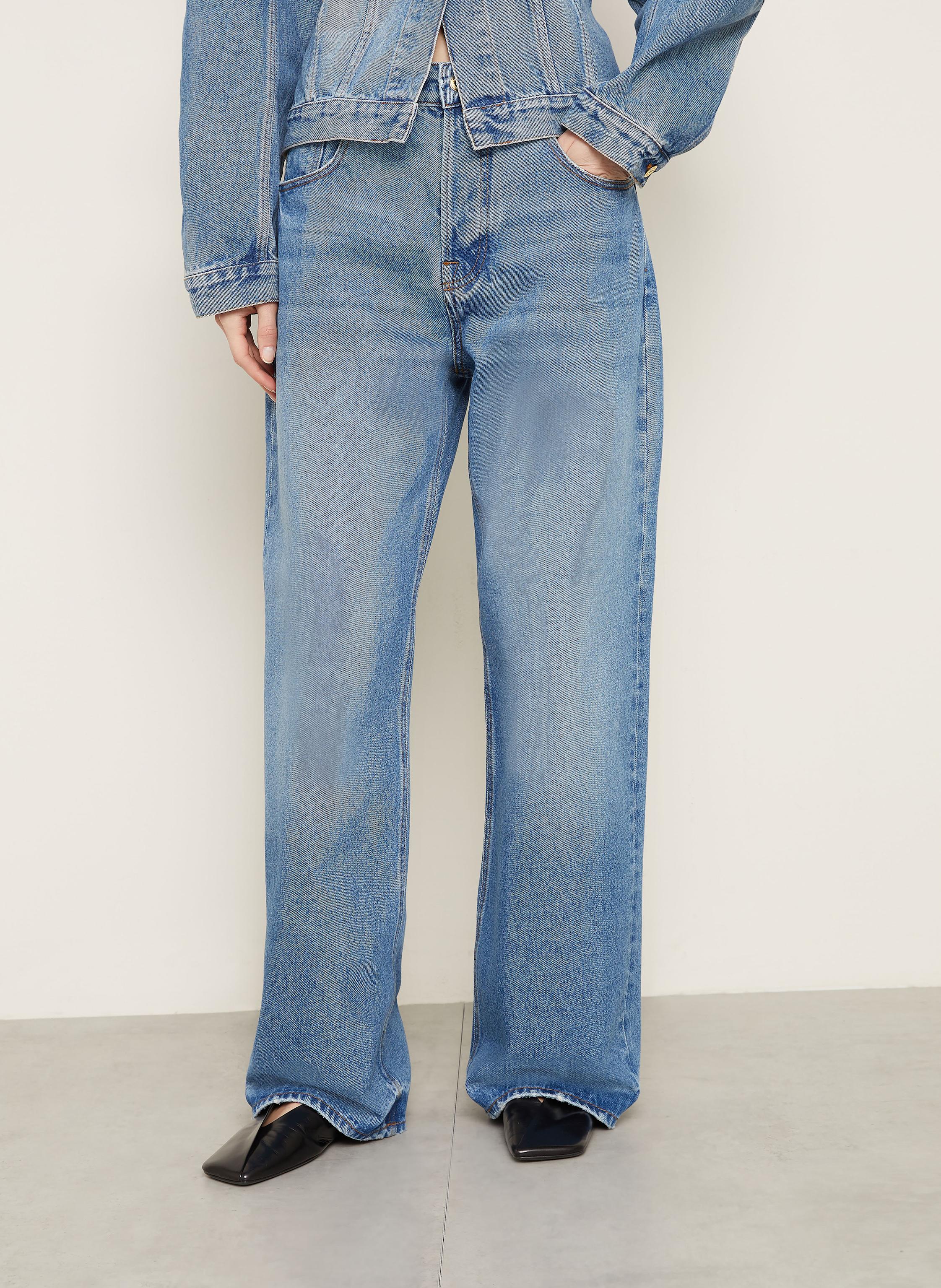 Thumbnail - Jacquemus Jeans Le De-Nîmes Large Jeans blau